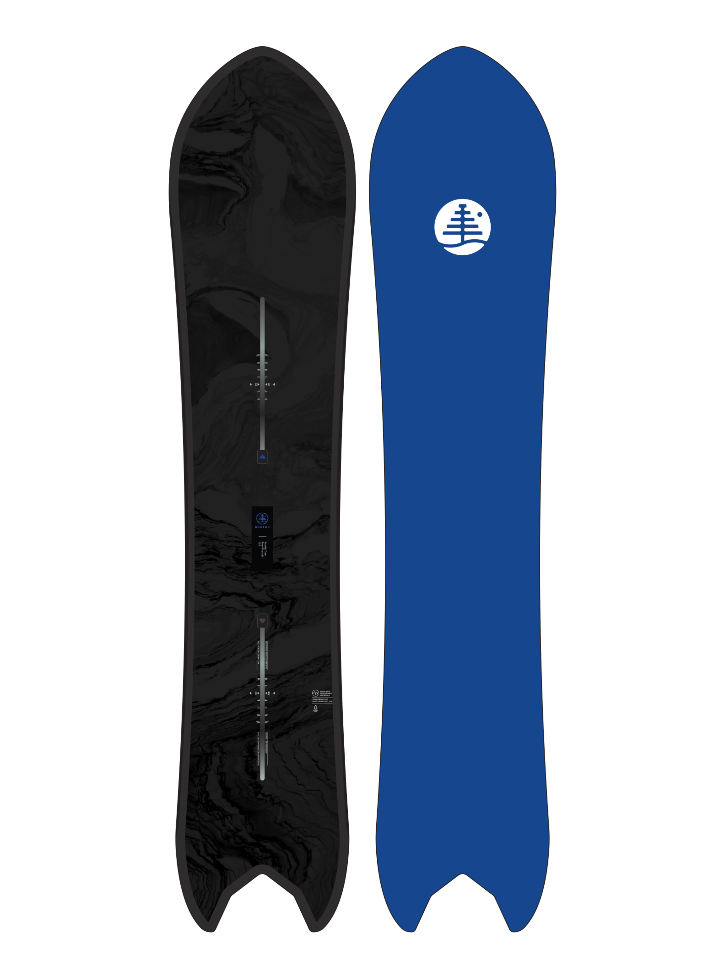 burton family tree pow wrench rocker snowboard 2022 Splitboard Burton Family Tree Pow