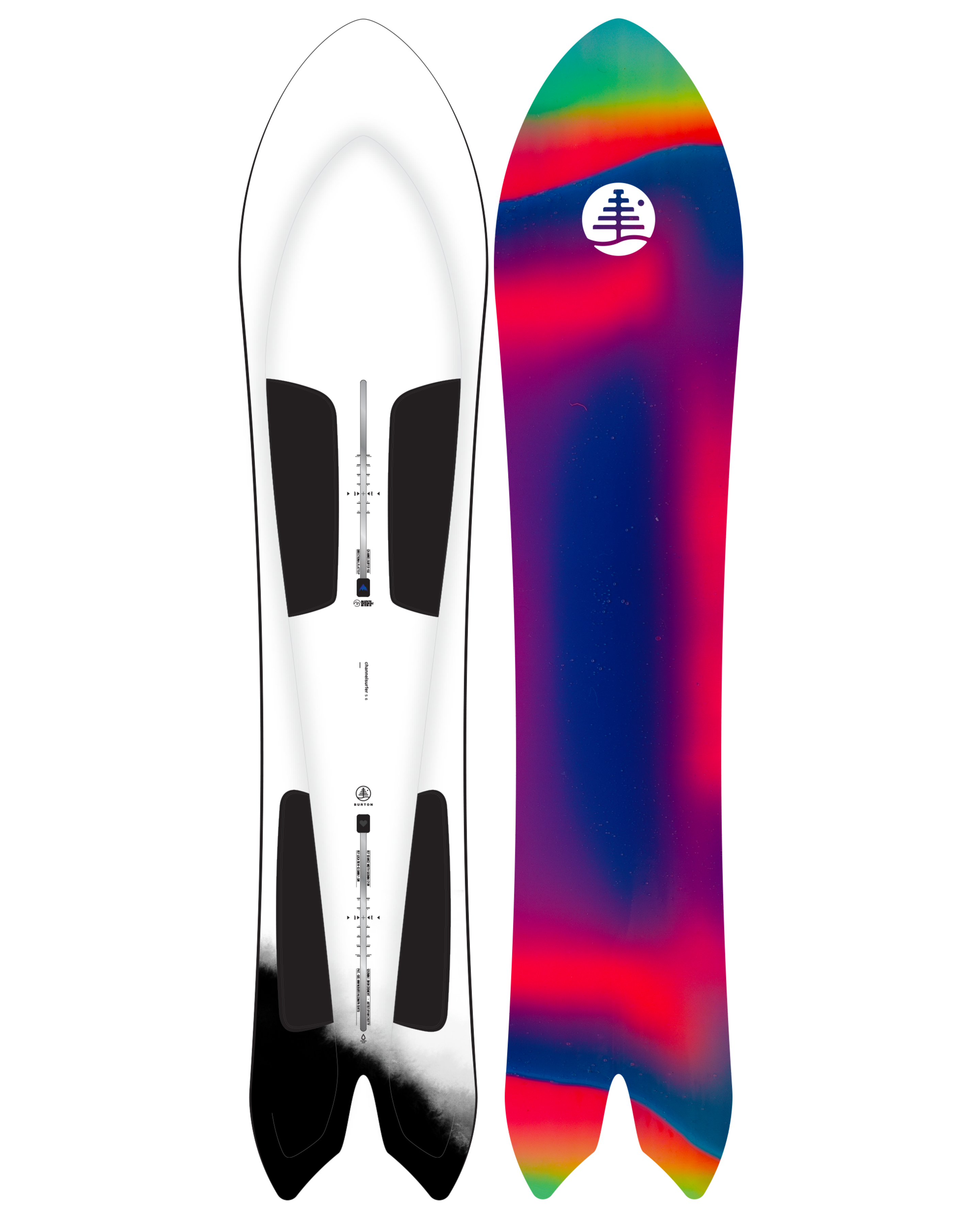 Burton Family Tree 3D Channel Surfer Flat Top Snowboard
