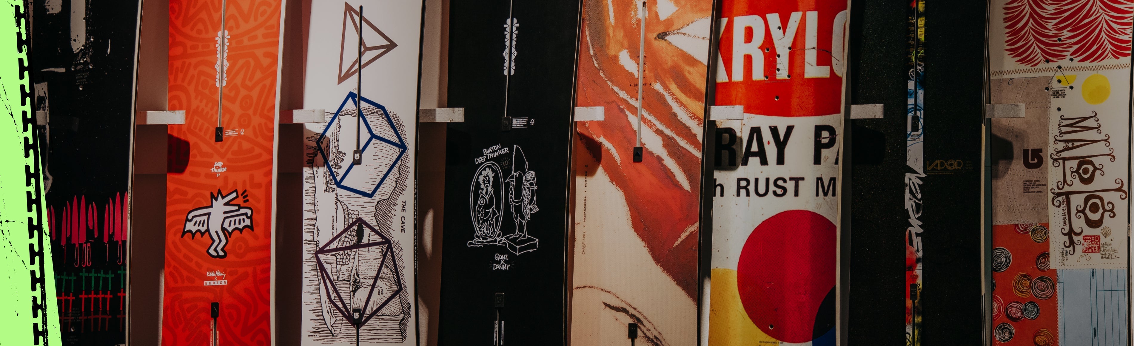 Burton博物館、伝説のボードグラフィック