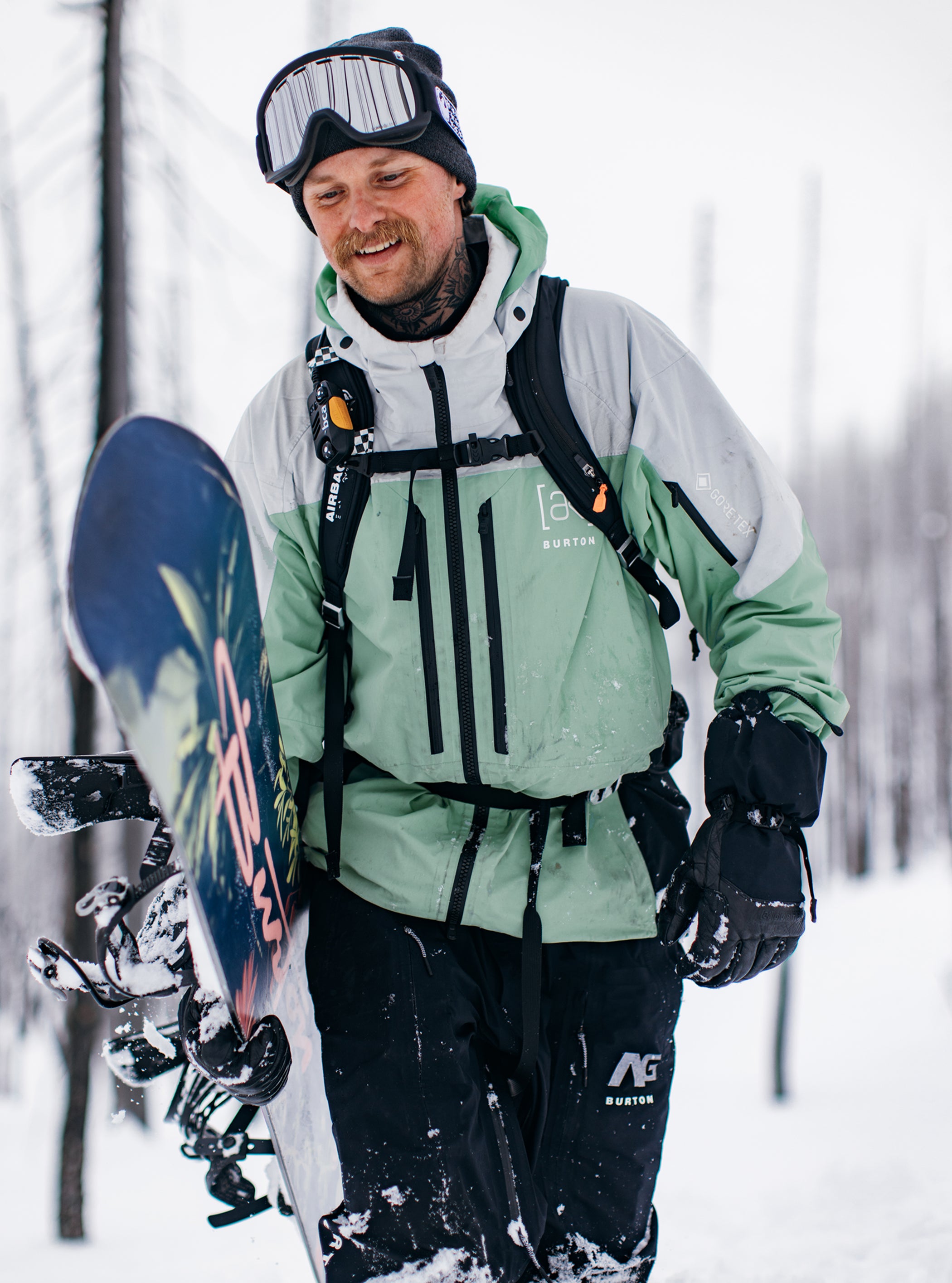 Product image of Men's Burton [ak] Swash GORE‑TEX 2L Jacket[Variant:Gray Cloud / Soft Sage / True Black]