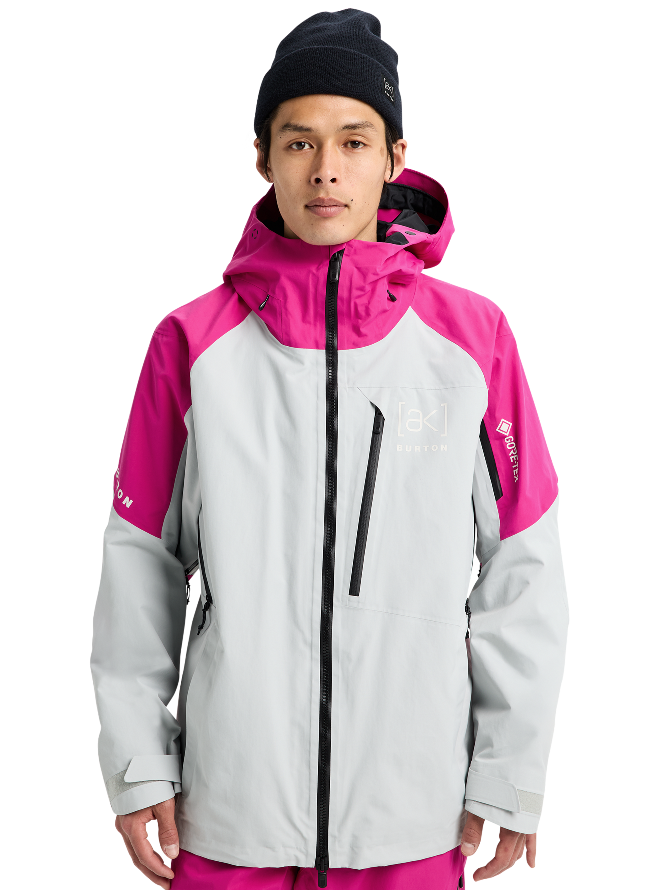 Product image of Men's Burton [ak] Cyclic GORE‑TEX 2L Jacket[Variant:Very Berry / Gray Cloud]