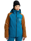 Product image of Women's Burton [ak] Embark GORE‑TEX 2L Jacket (Sample)[Variant:Blue Teal / Chestnut Brown]