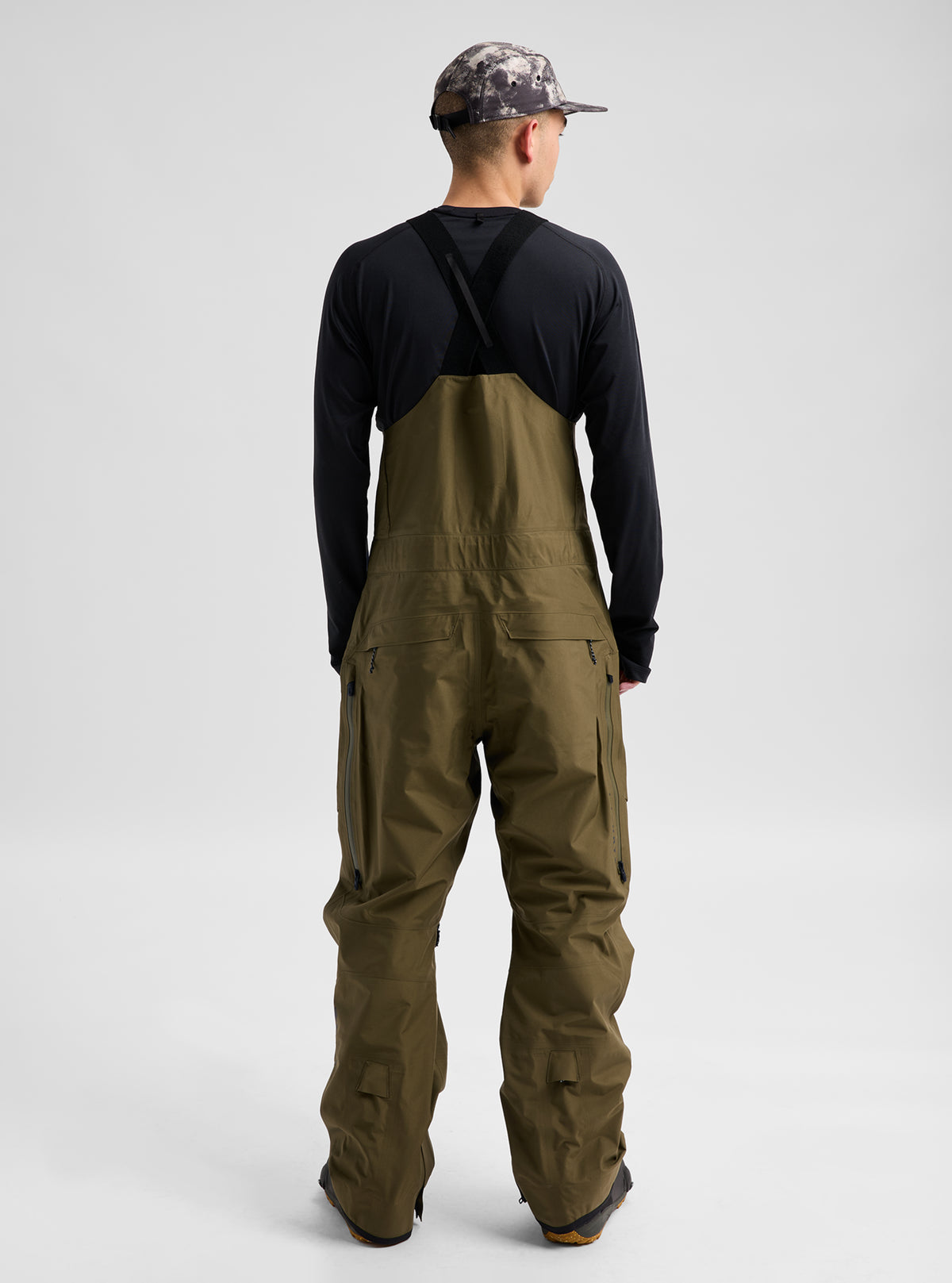 Product image of Men's Burton [ak] Freebird GORE‑TEX 3L Stretch Bib Pants[Variant:Dried Moss]