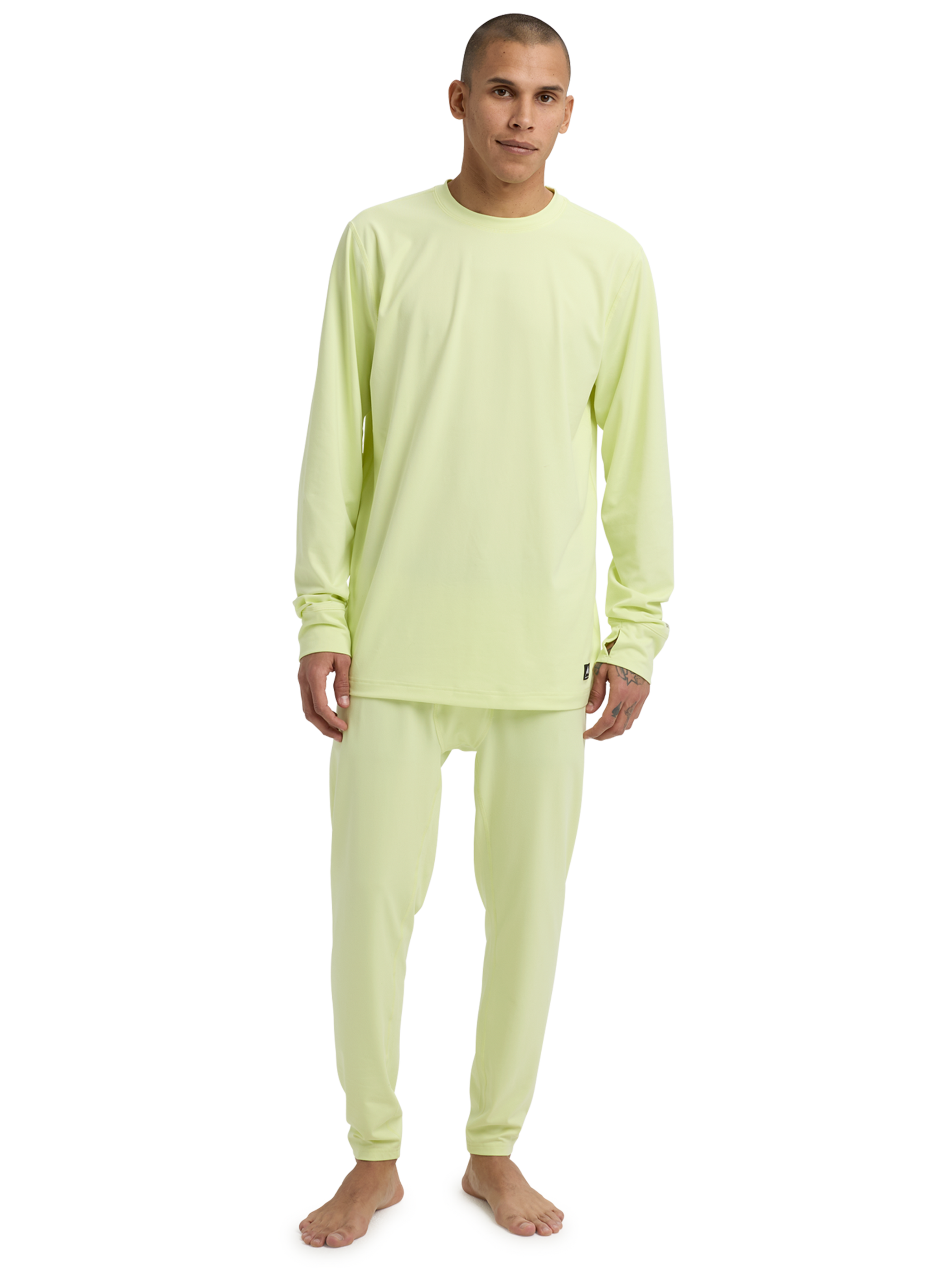 メンズ Burton ミッドウェイト ベースレイヤー クルーネック