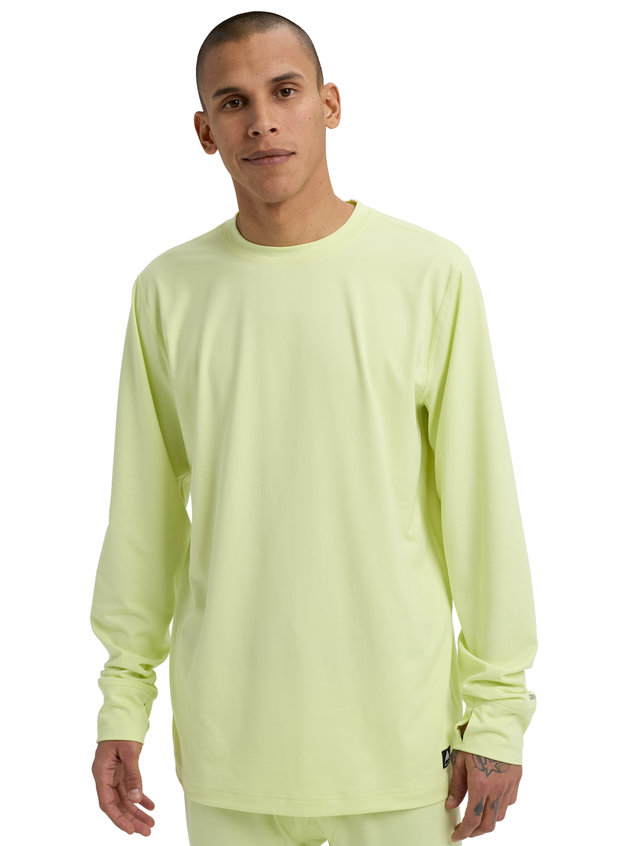 Product image of Men's Burton Midweight Base Layer Crewneck[Variant:Glow Yellow Green]