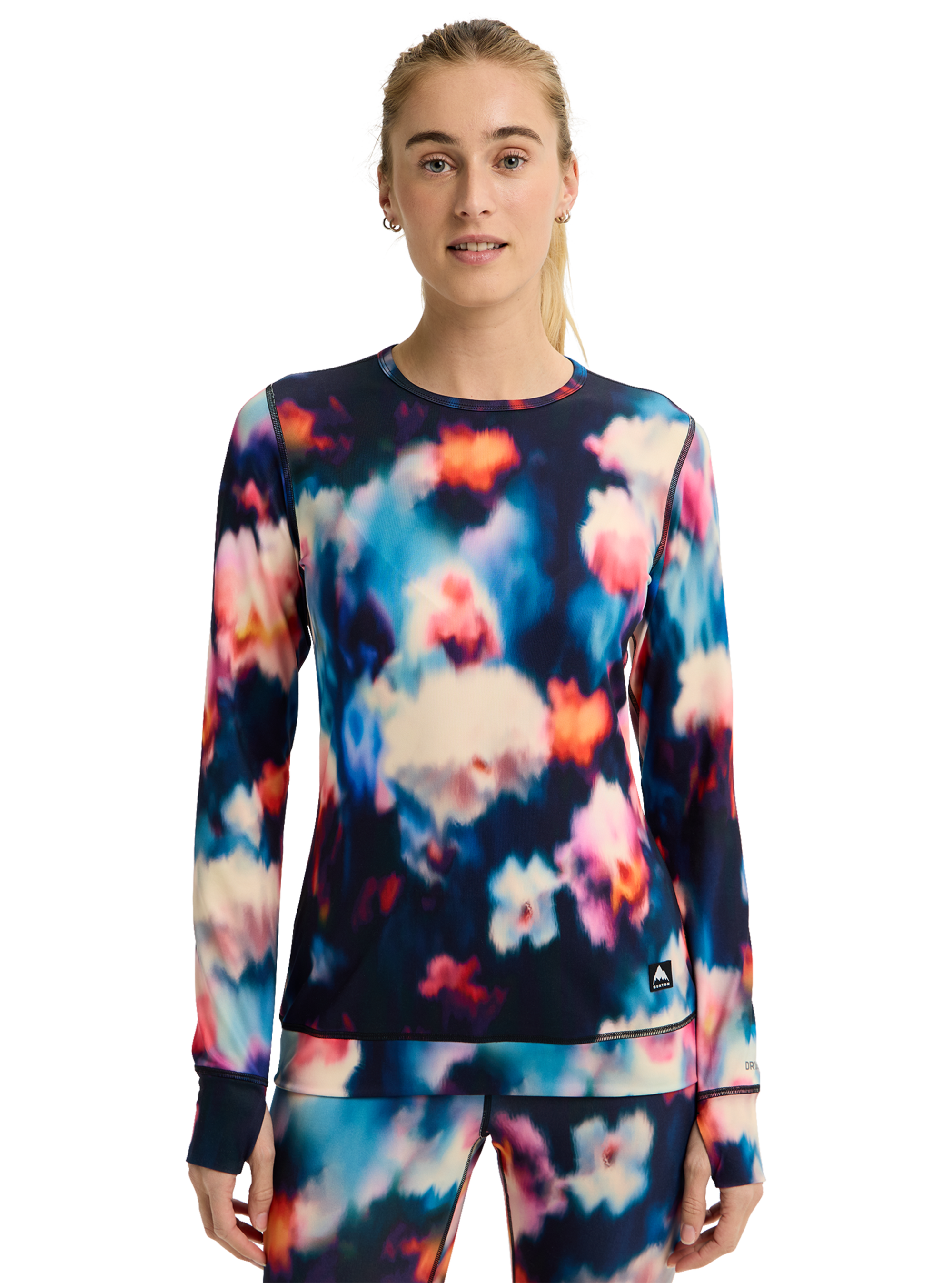 Product image of Women's Burton Midweight Base Layer Crewneck[Variant:Floral Blur]