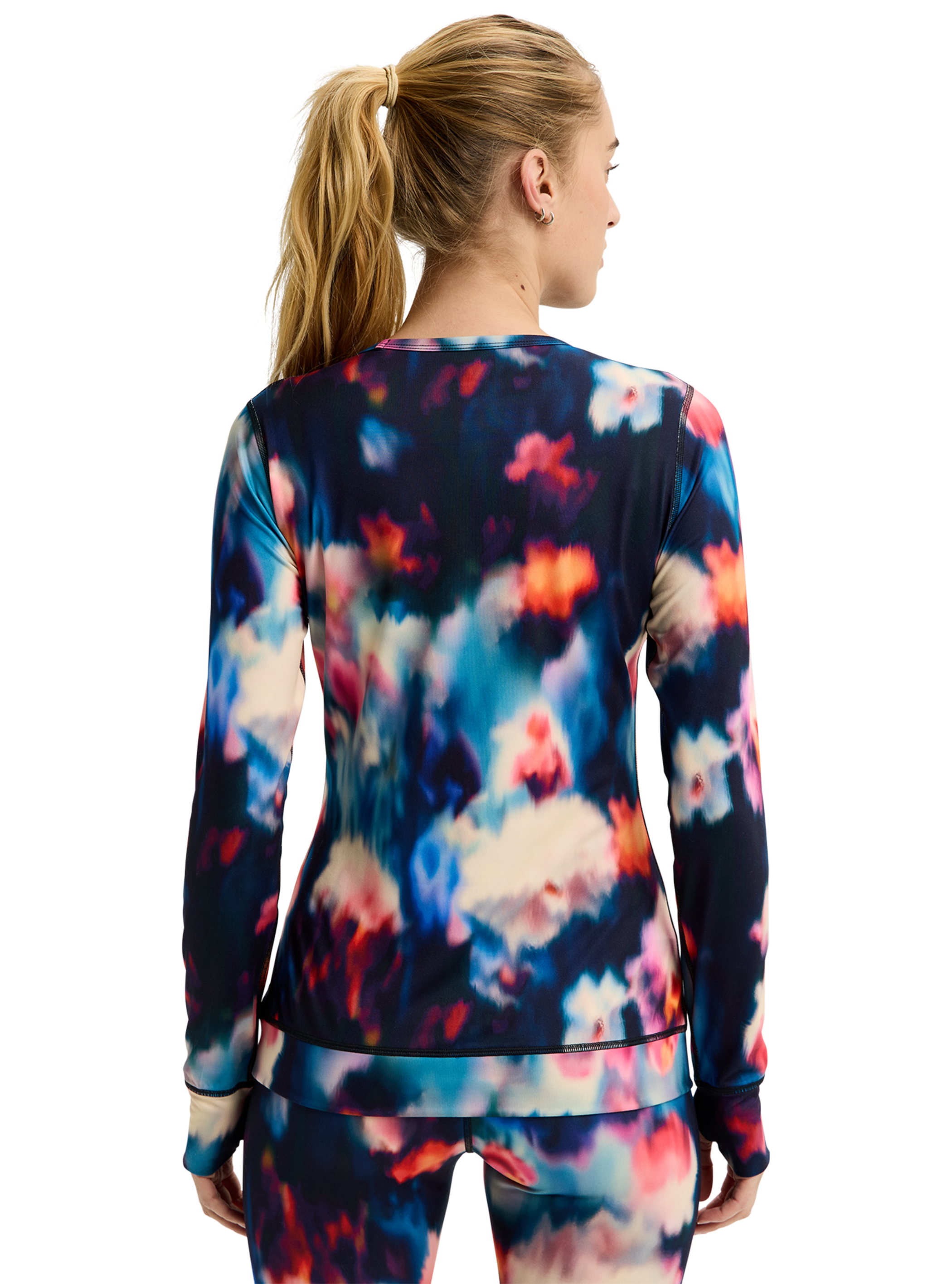 Product image of Women's Burton Midweight Base Layer Crewneck[Variant:Floral Blur]