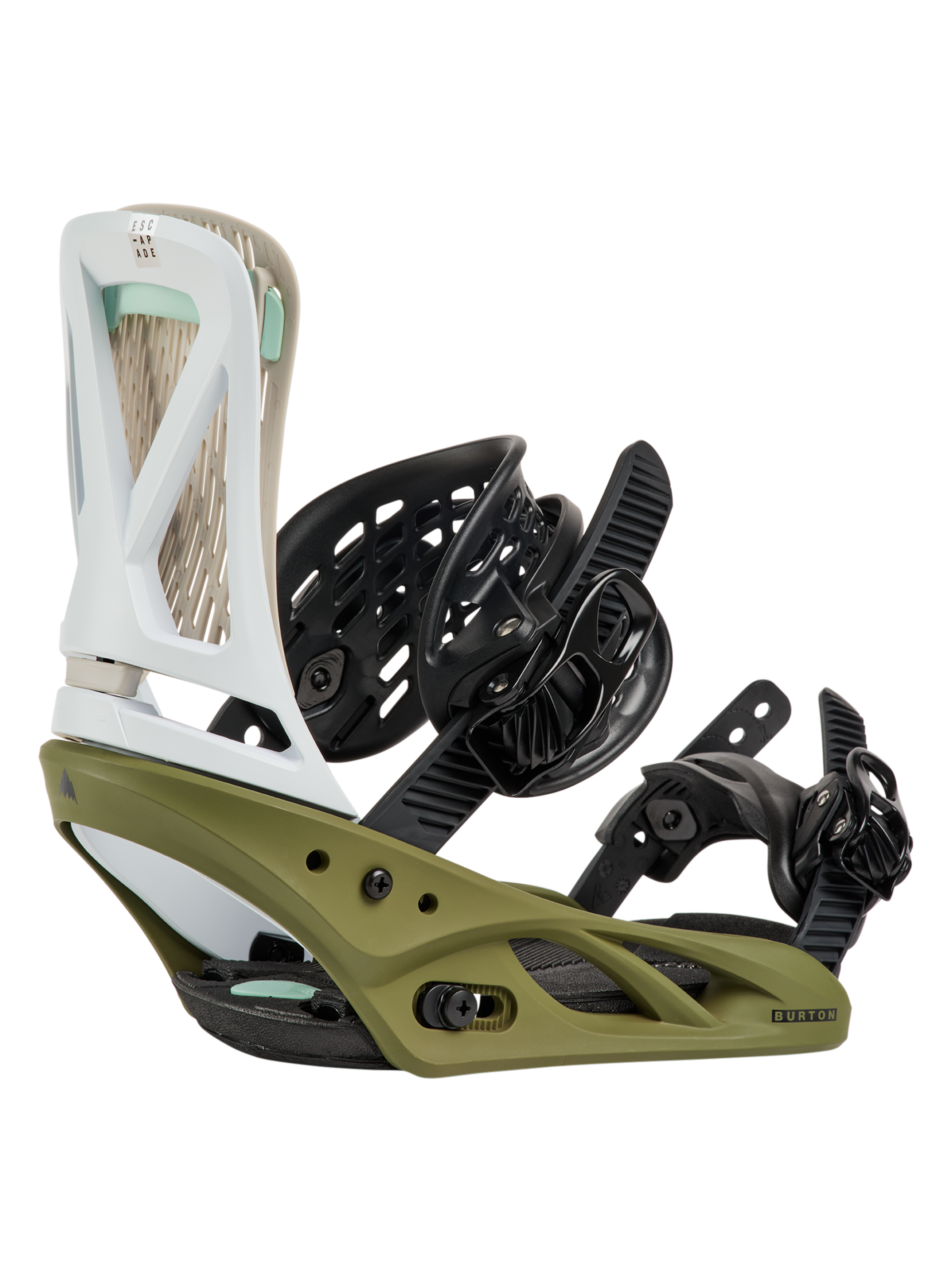 Product image of Women's Burton Escapade Re:Flex Snowboard Bindings[Variant:White / Dried Moss]