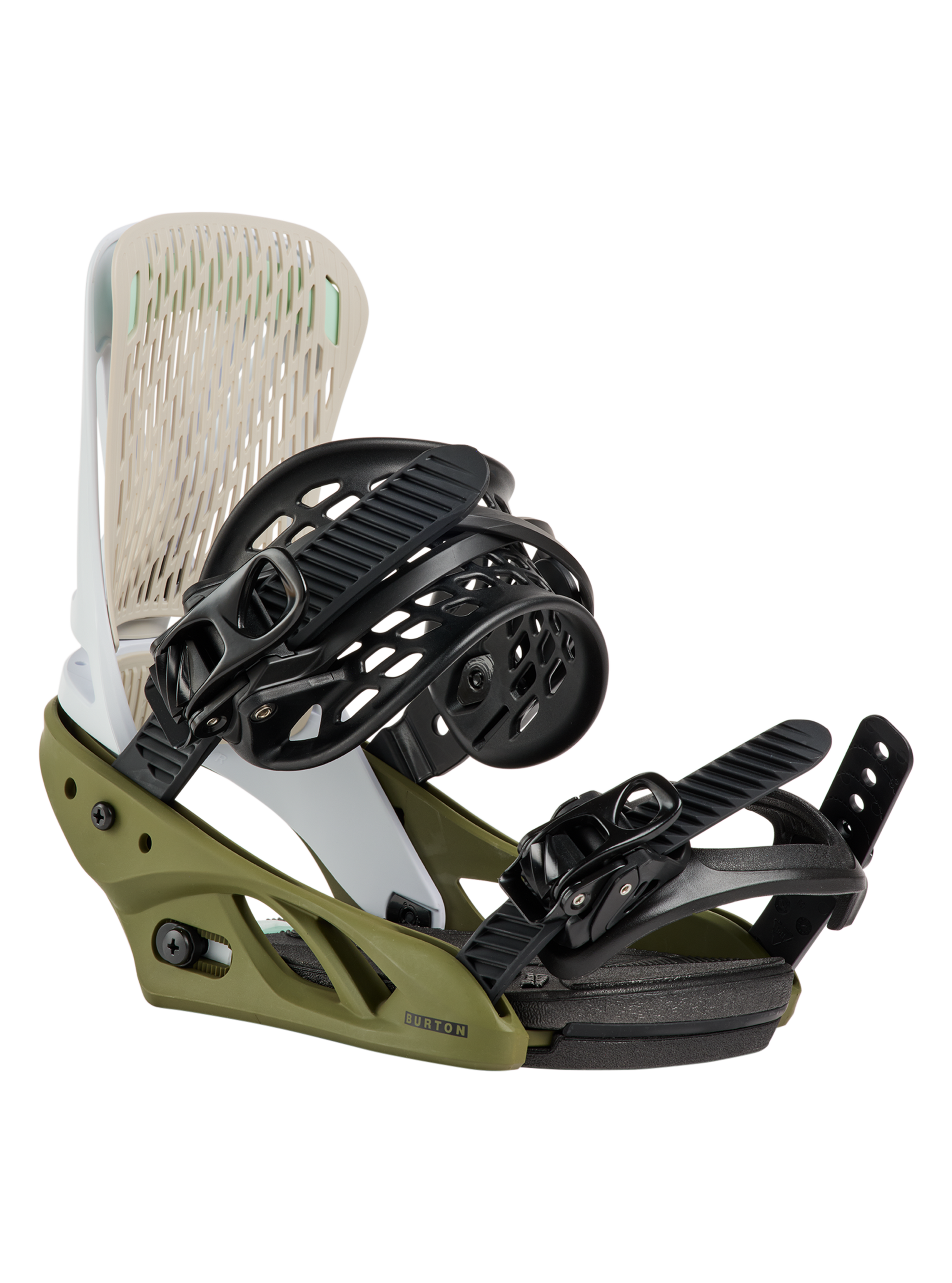 Product image of Women's Burton Escapade Re:Flex Snowboard Bindings[Variant:White / Dried Moss]