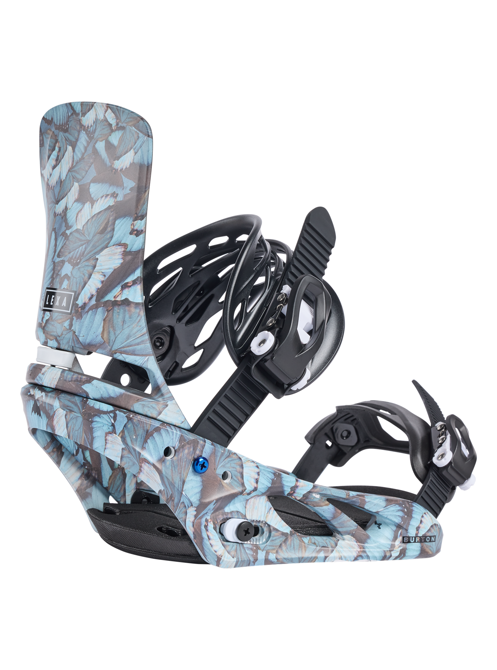Product image of Women's Burton Lexa Re:Flex Snowboard Bindings[Variant:Blue Butterflies]