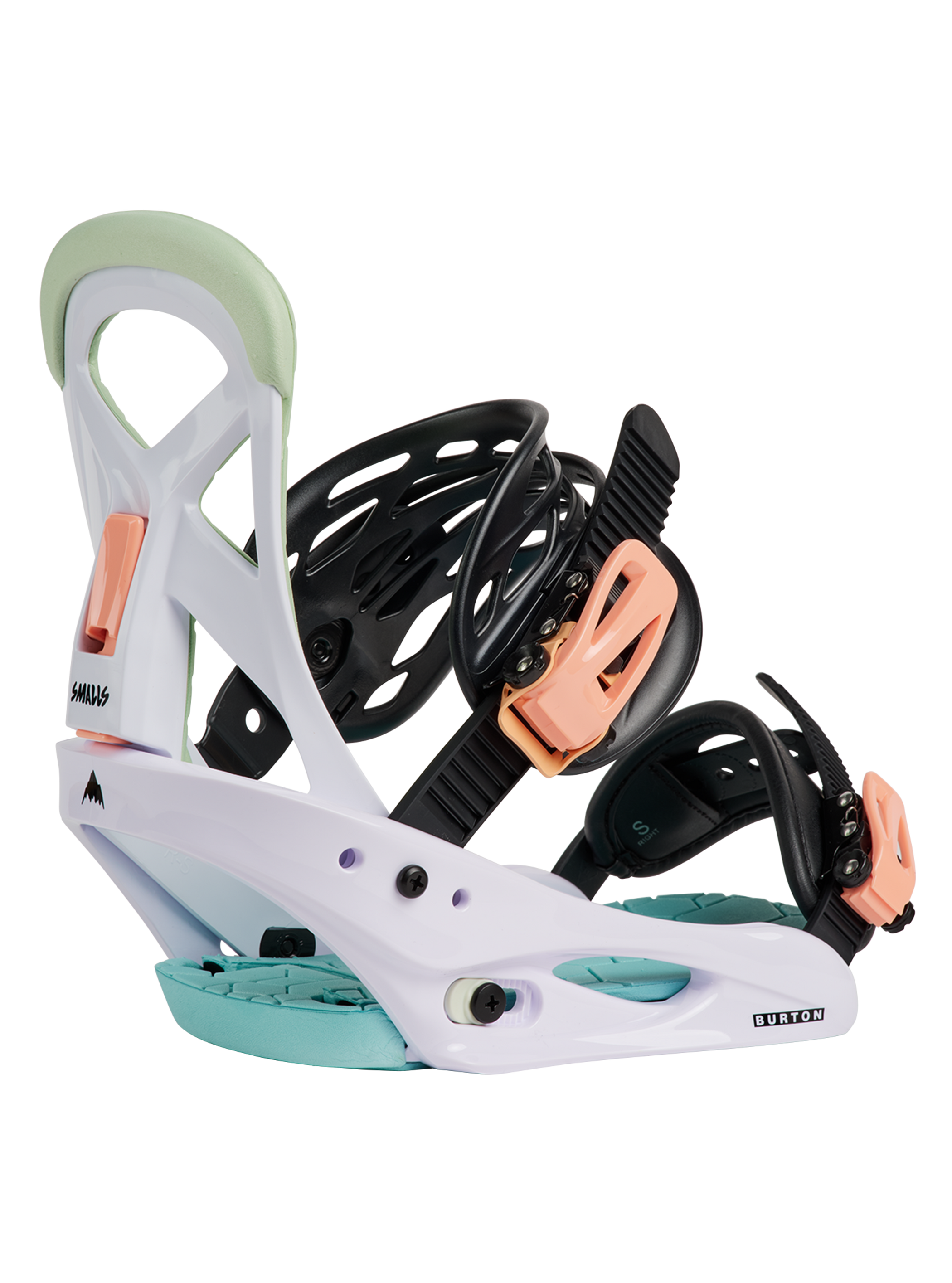 Product image of Kids' Burton Smalls Re:Flex Snowboard Bindings[Variant:White / Multi]