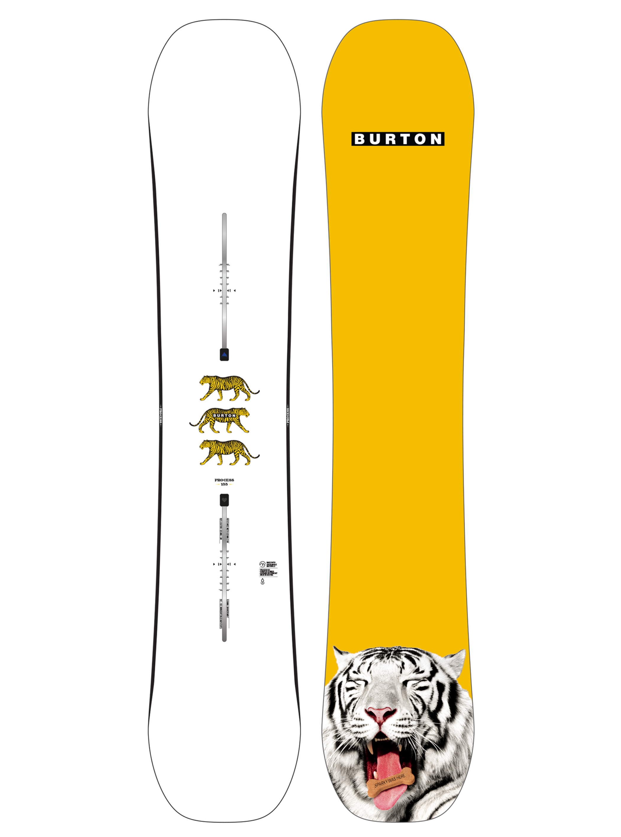 メンズ Burton プロセス キャンバー スノーボード