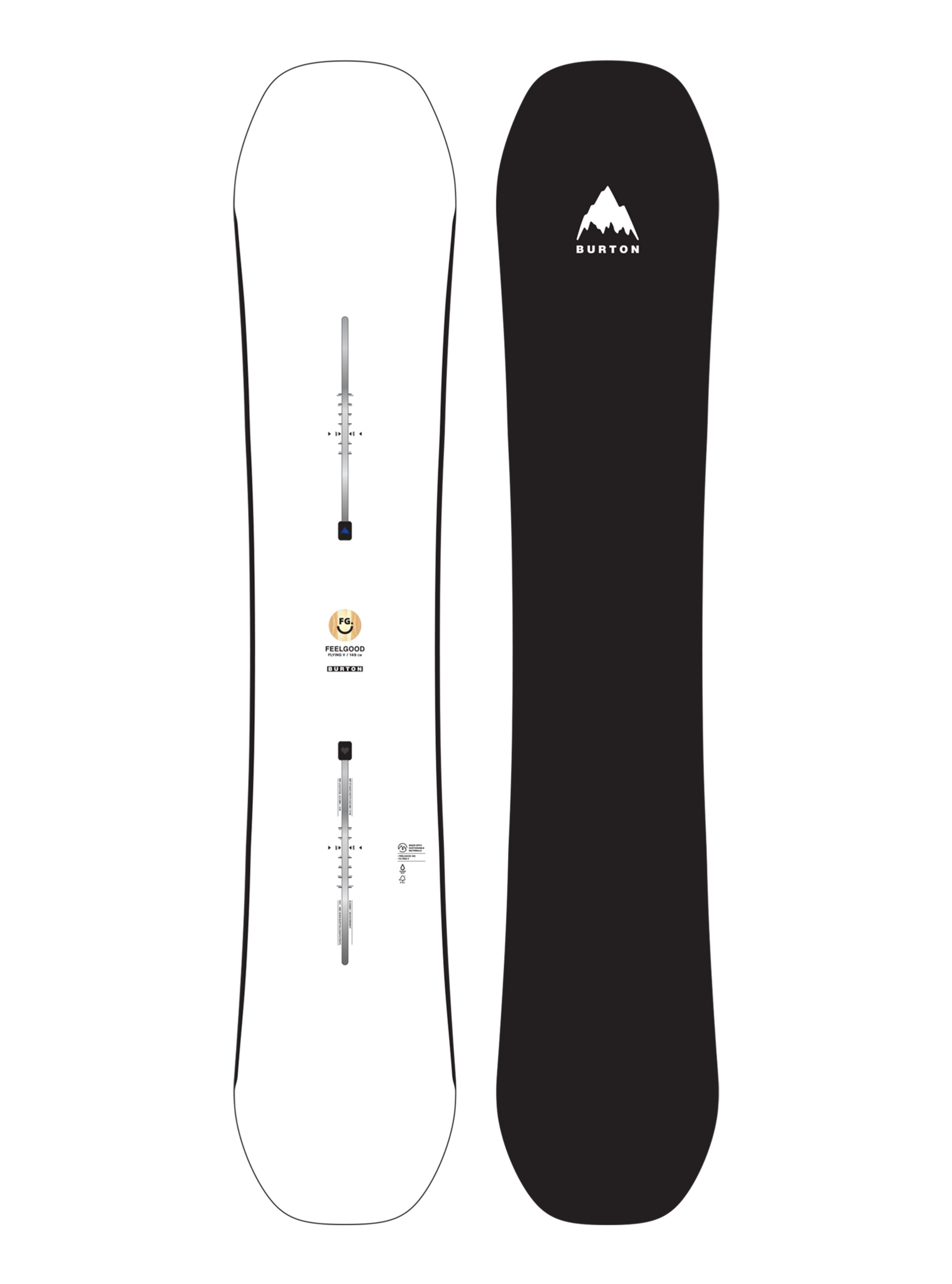 Women's Burton Feelgood Flying V Snowboard | Burton.com Winter 2026