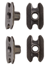 Product image of Burton M6 Channel Inserts (4 Pack)[Variant:Black]