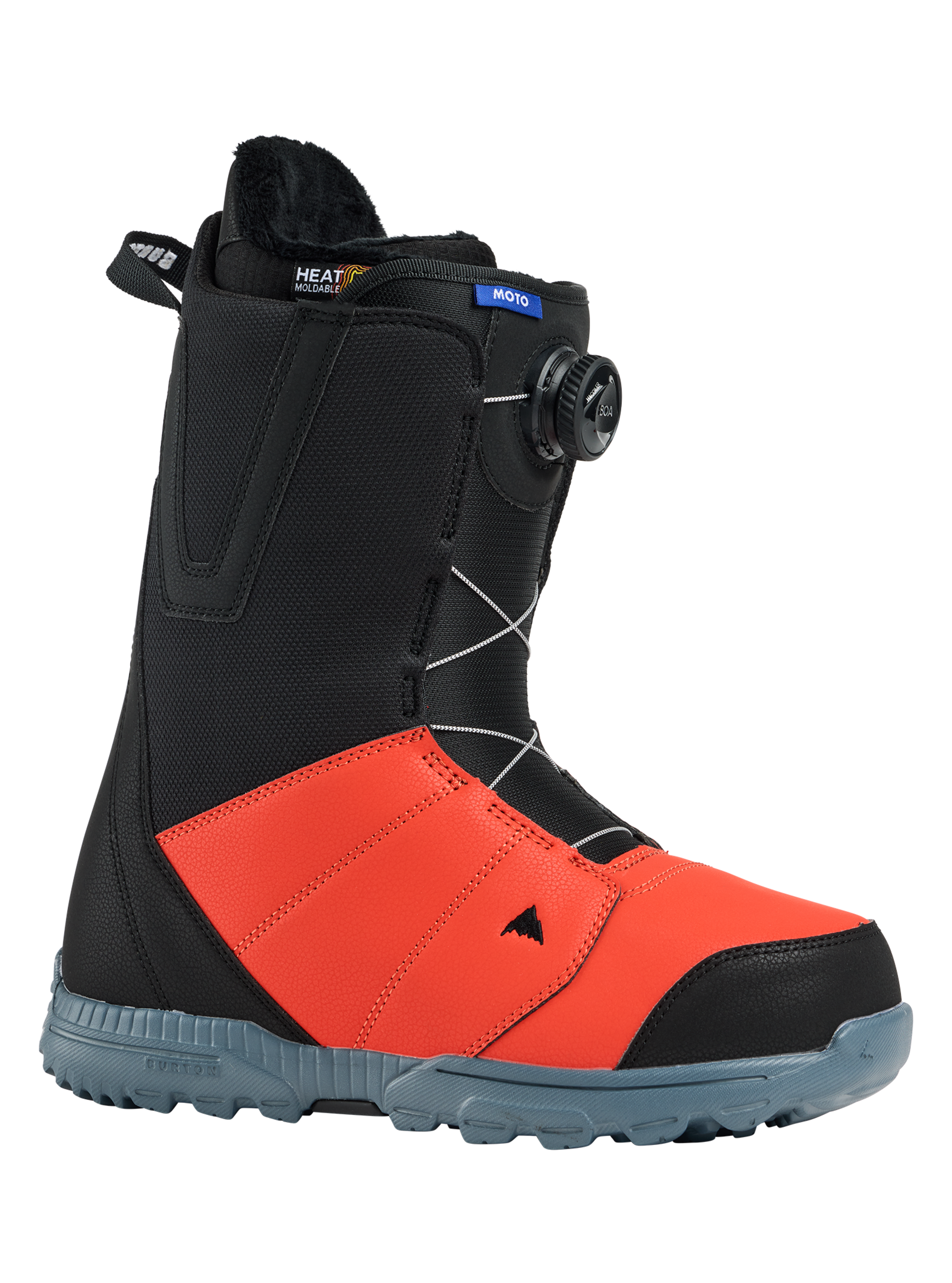 Product image of Men's Burton Moto BOA® Snowboard Boots[Variant:Black / Fiesta Red]