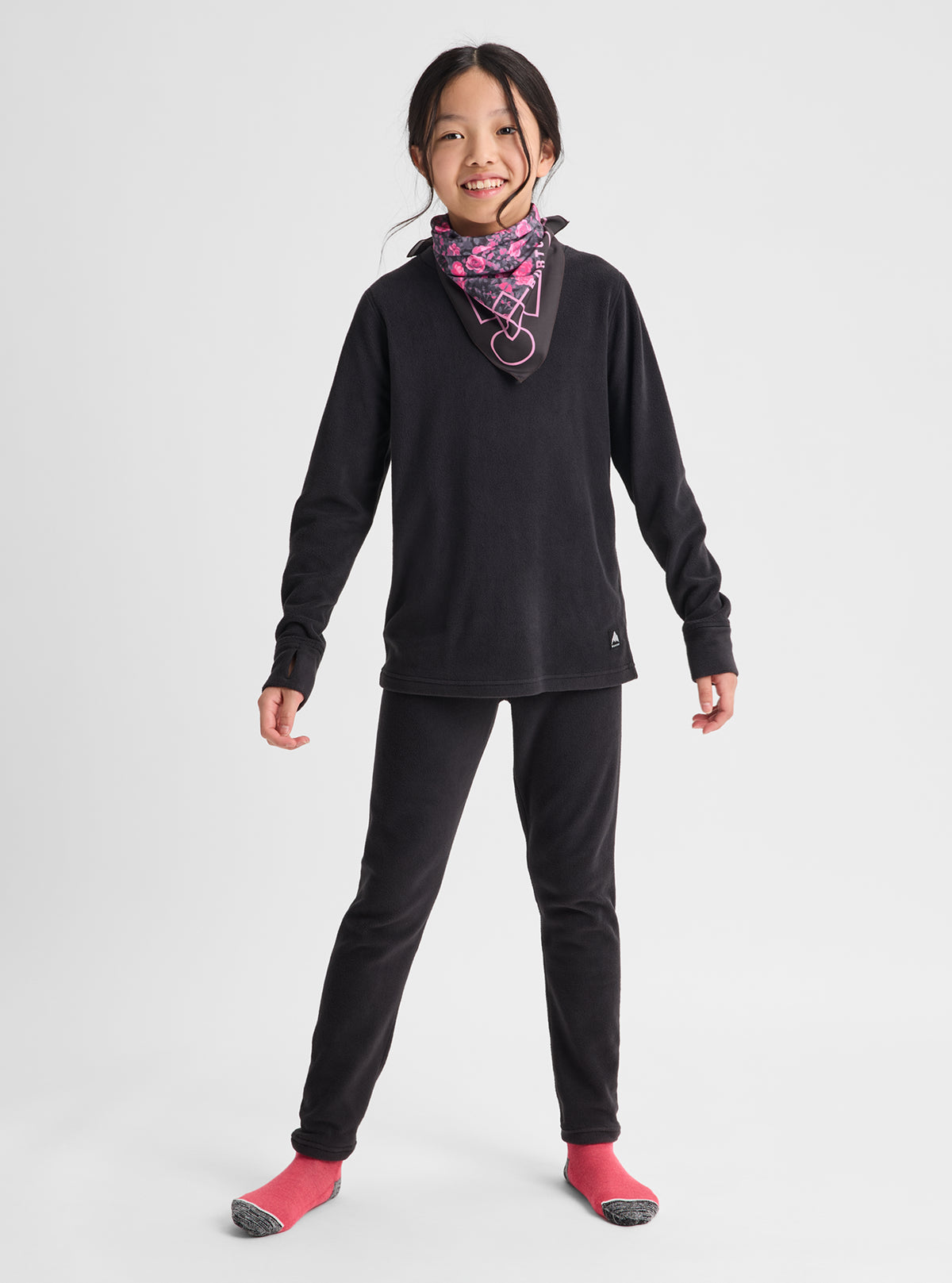 Product image of Kids' Burton Fleece Base Layer Set[Variant:True Black]