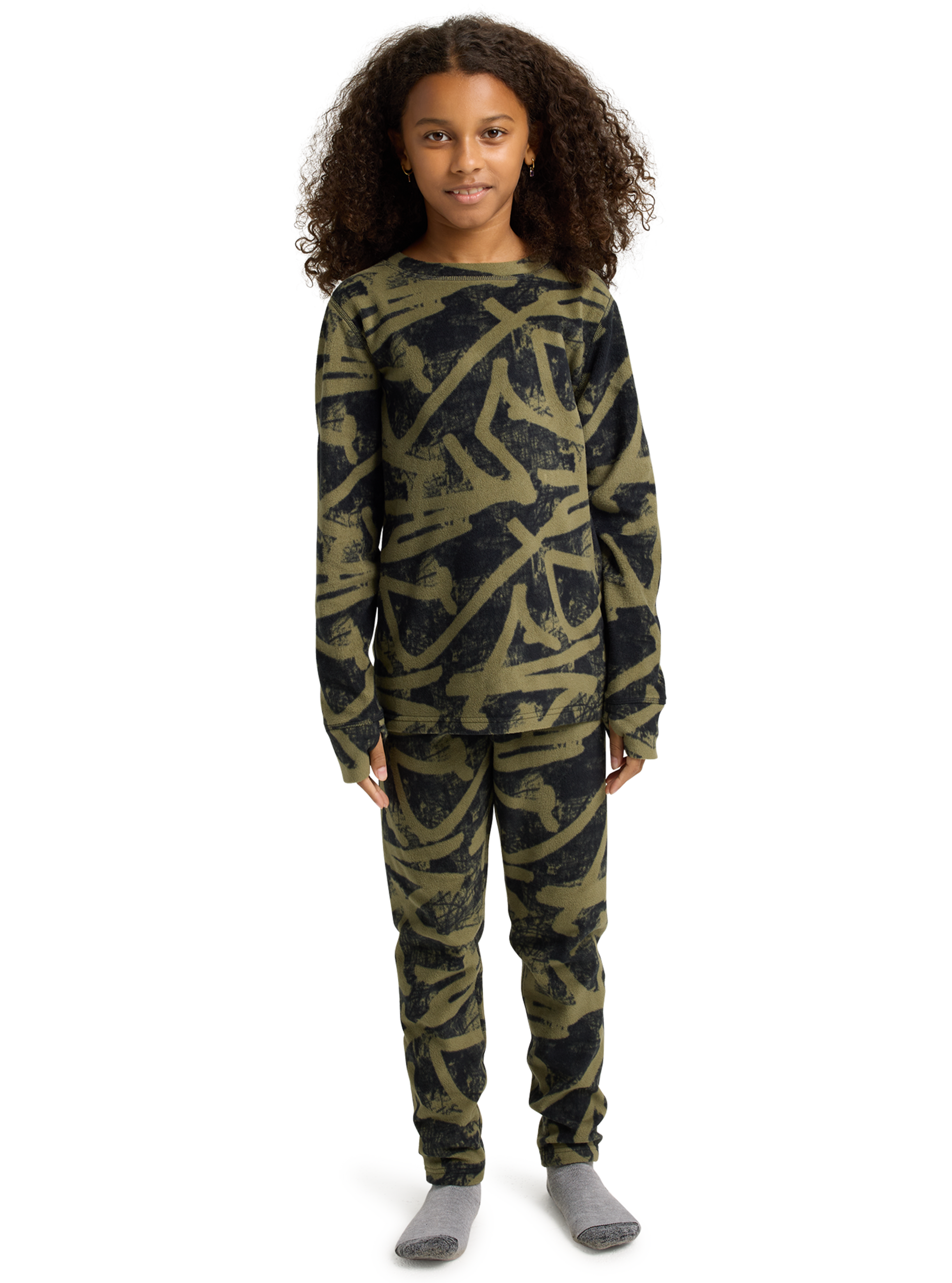 Product image of Kids' Burton Fleece Base Layer Set[Variant:Forest City Streets]