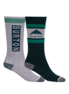 Product image of Kids' Burton Weekend Midweight Socks (2 Pack)[Variant:Deep Emerald]