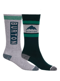 Product image of Kids' Burton Weekend Midweight Socks (2 Pack)[Variant:Deep Emerald]