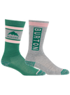 Product image of Kids' Burton Weekend Midweight Socks (2 Pack)[Variant:Soft Sage]