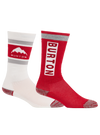 Product image of Kids' Burton Weekend Midweight Socks (2 Pack)[Variant:Flame Scarlet]