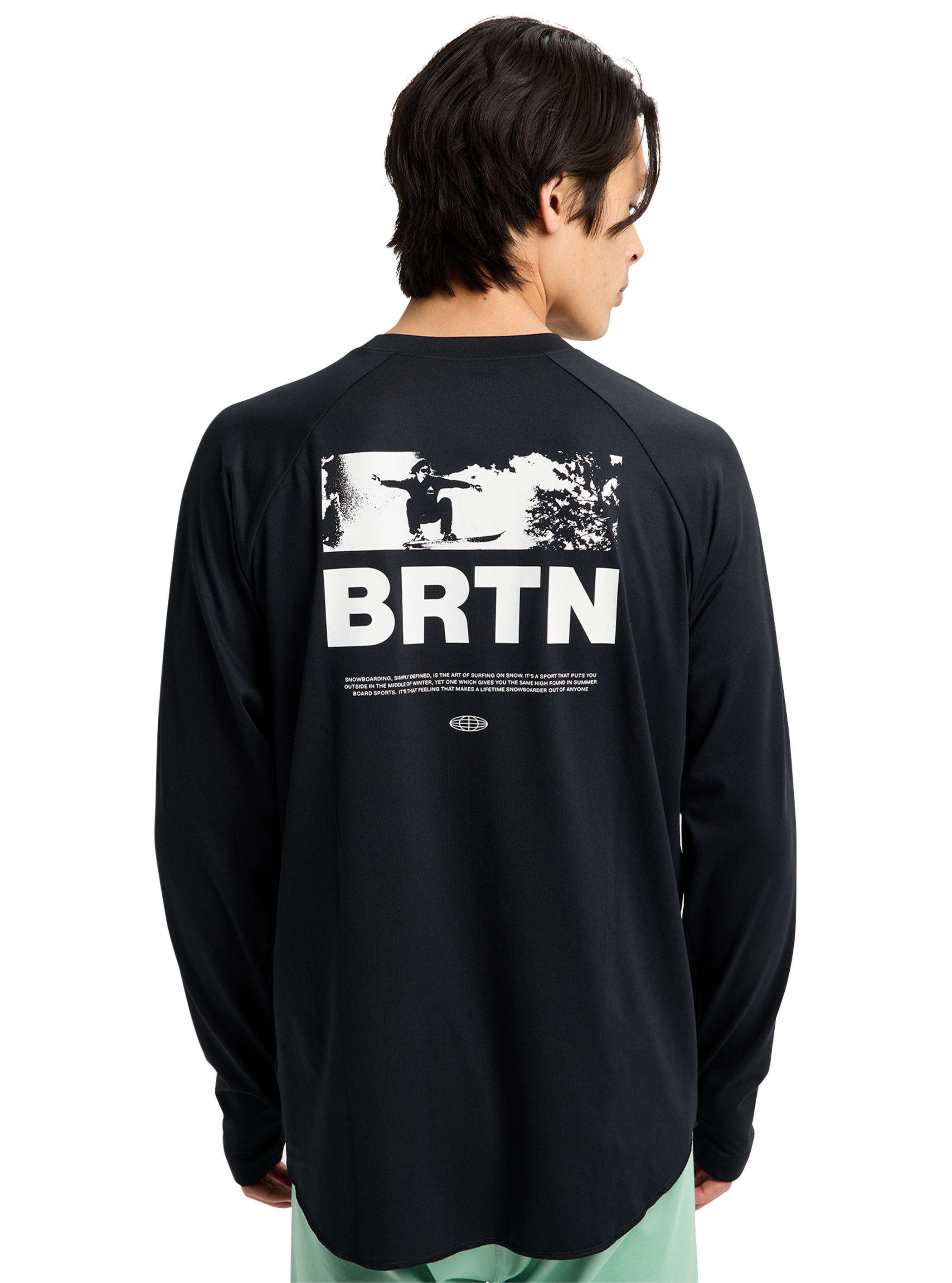Product image of Men's Burton Roadie Base Layer Tech T-Shirt[Variant:True Black]