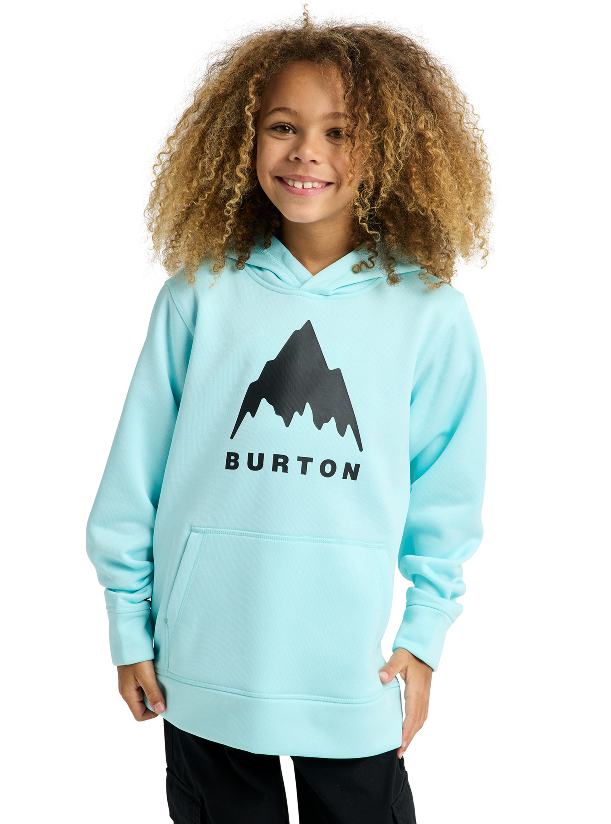 Product image of Kids' Burton Oak Pullover Hoodie[Variant:Light Teal Heather]
