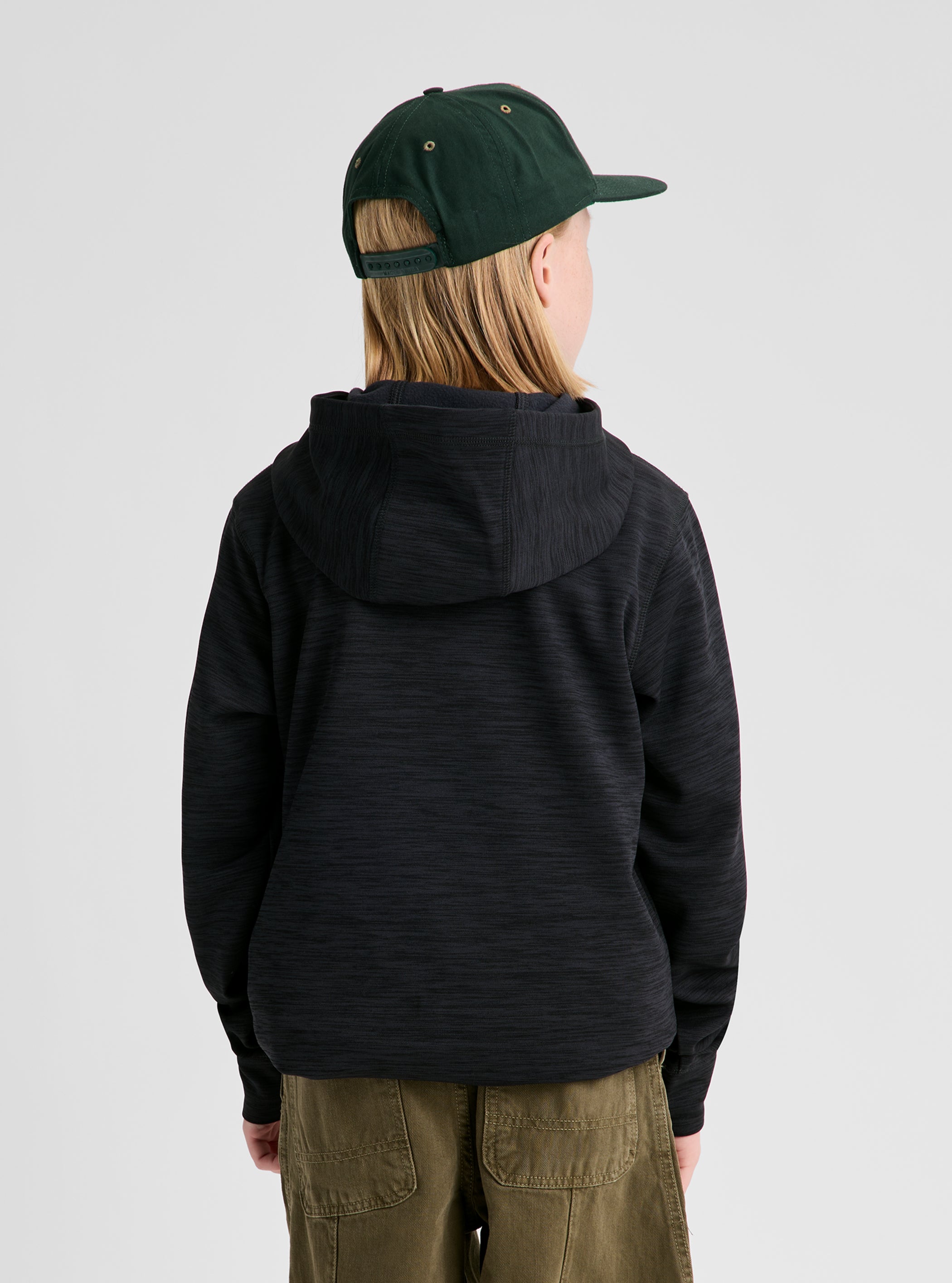 Product image of Kids' Burton Oak Pullover Hoodie[Variant:True Black Heather]