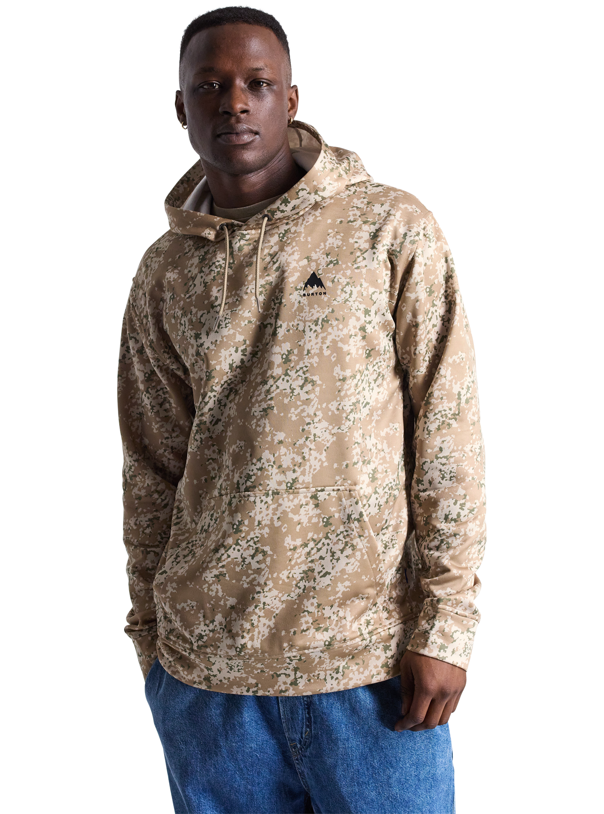 Product image of Men's Burton Oak Pullover Hoodie[Variant:Snowfall Camo]