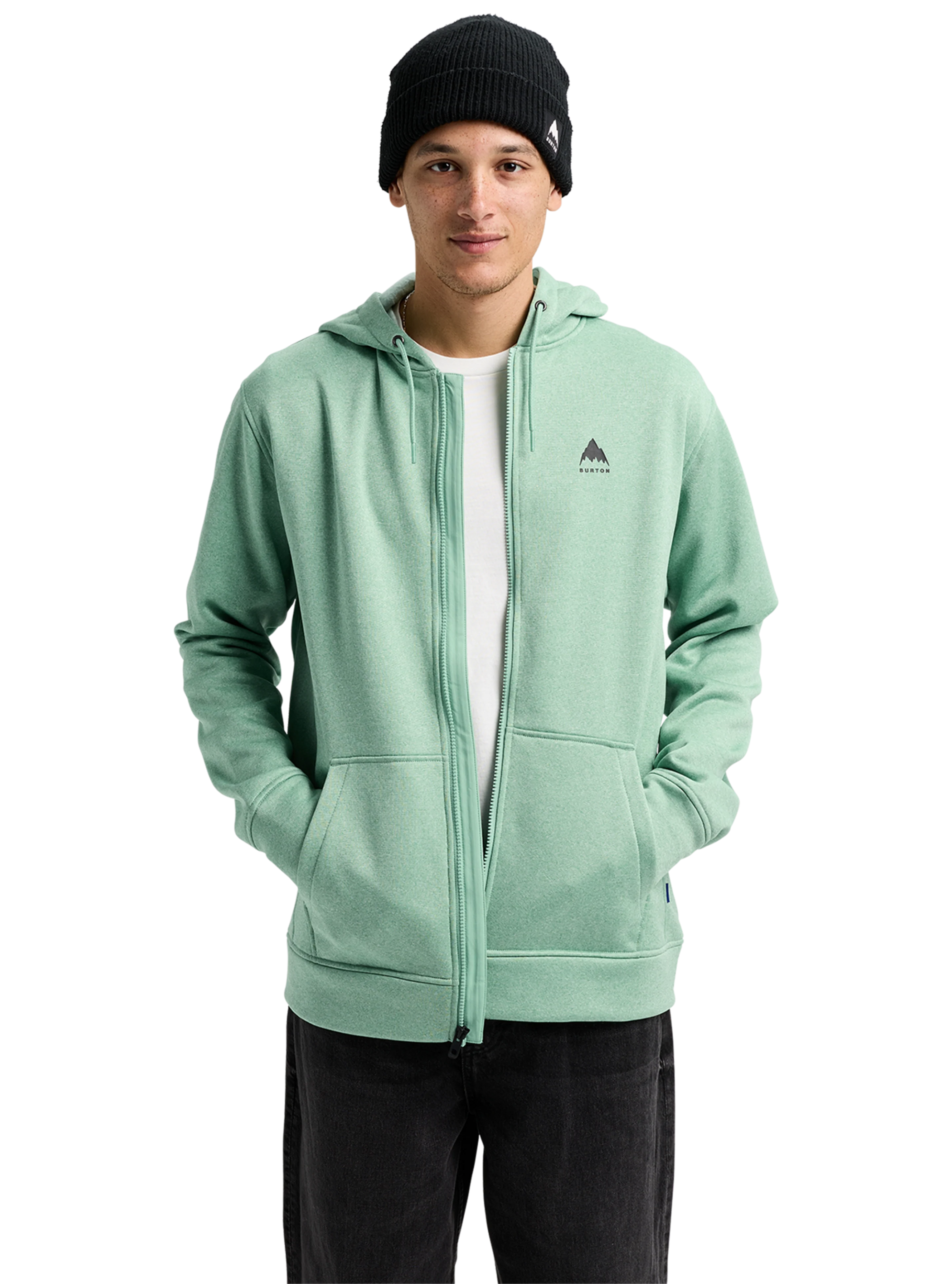 Product image of Men's Burton Oak Full-Zip Hoodie[Variant:Soft Sage Heather]