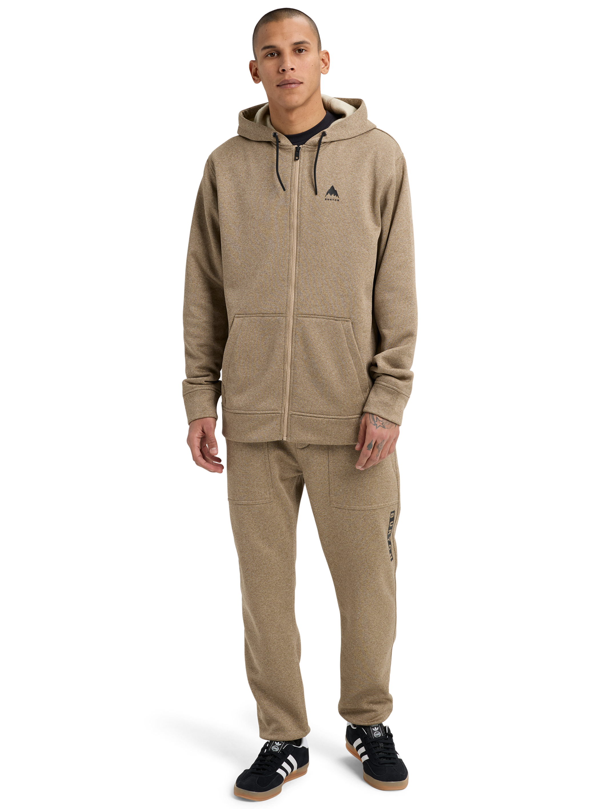 メンズ Burton オーク フルジップ フーディー