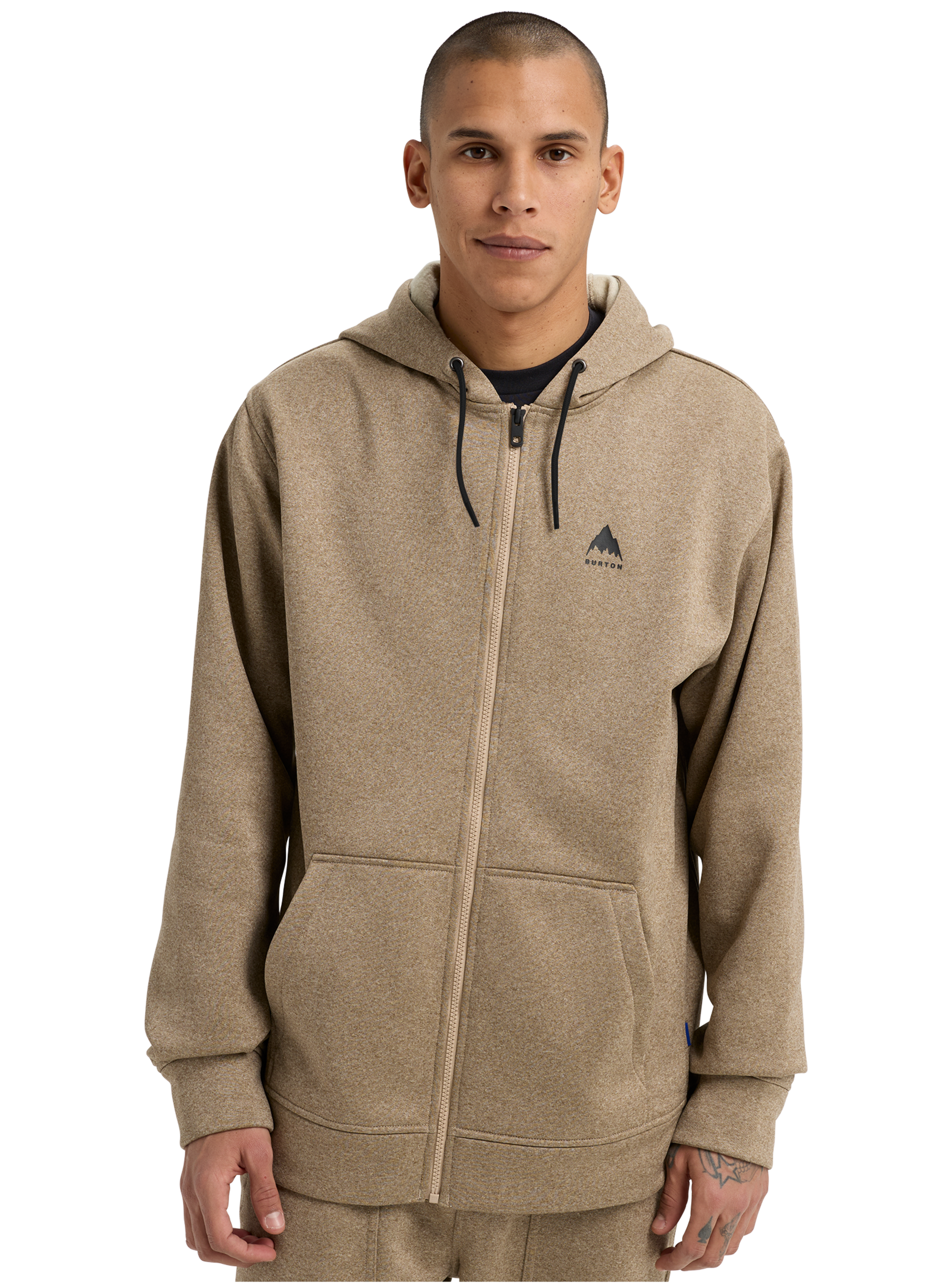 Product image of Men's Burton Oak Full-Zip Hoodie[Variant:Summit Taupe Heather]