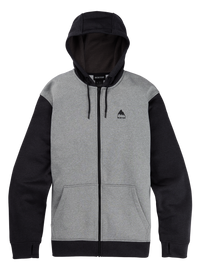 Product image of Men's Burton Oak Full-Zip Hoodie[Variant:Gray Heather / True Black]