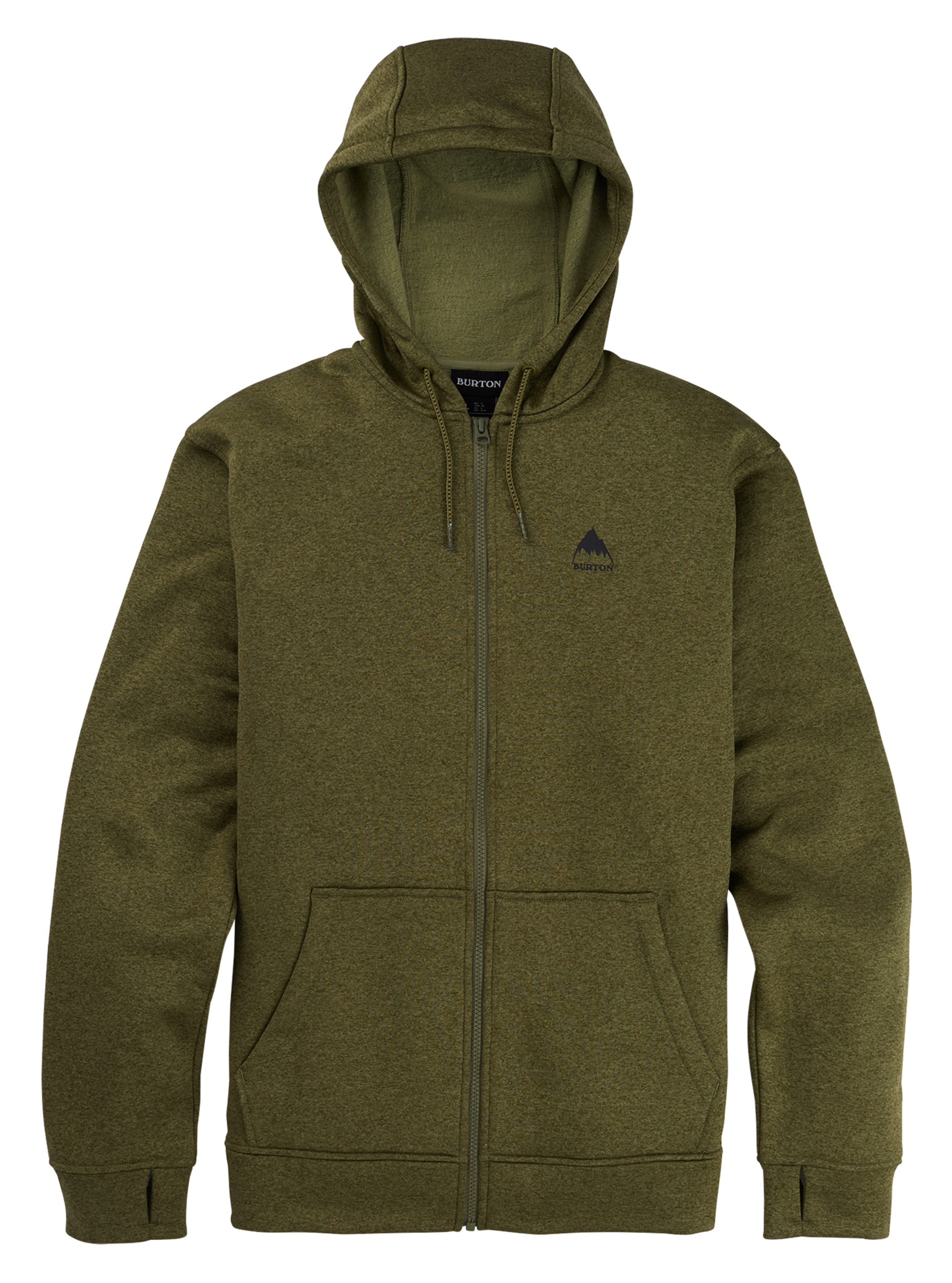 メンズ Burton オーク フルジップ フーディー
