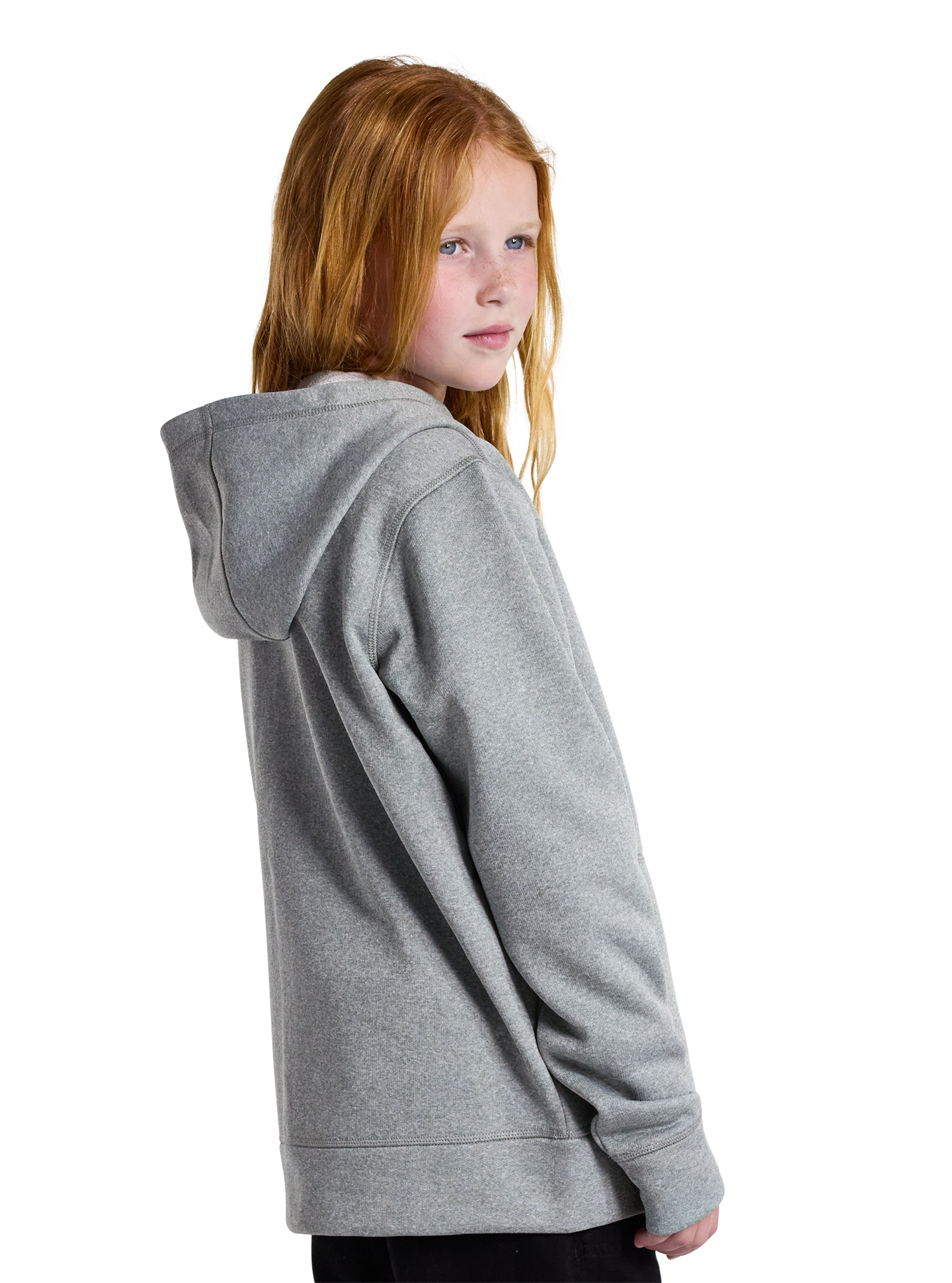 Product image of Kids' Burton Oak Full-Zip Hoodie[Variant:Gray Heather]