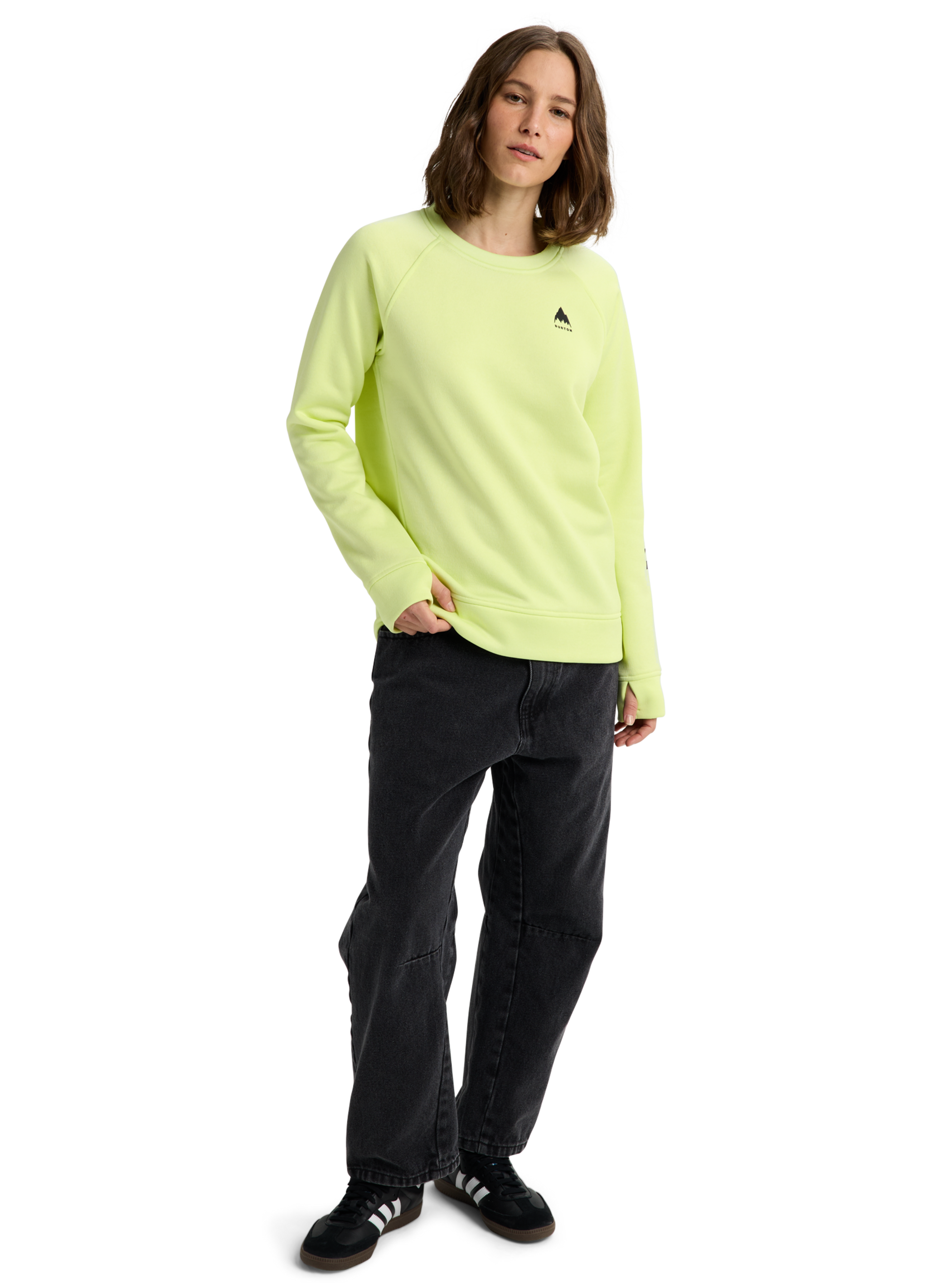 ウィメンズ Burton オーク クルーネック フリース