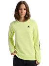 Product image of Women's Burton Oak Crewneck Fleece[Variant:Glow Yellow Green Heather]