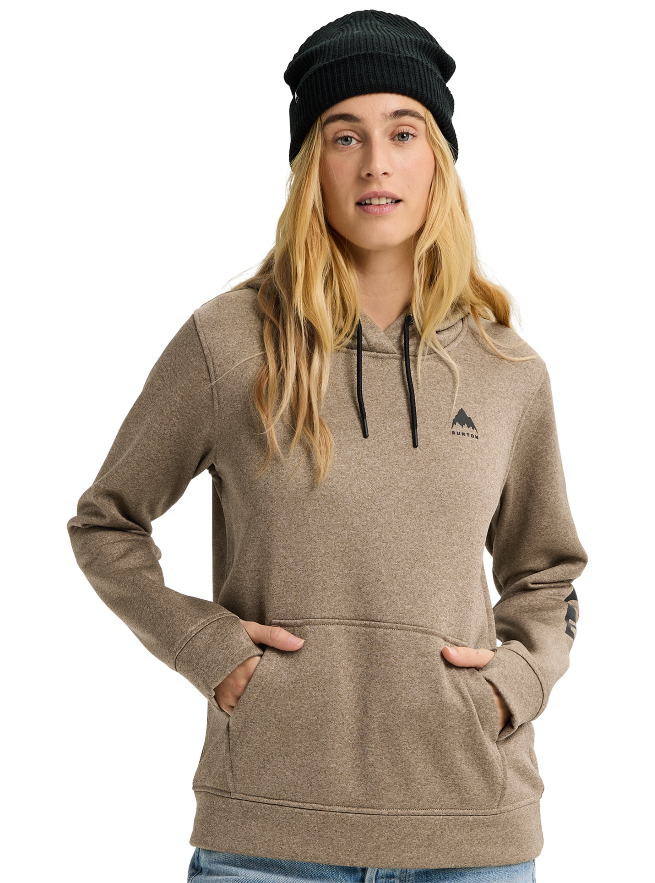 Product image of Women's Burton Oak Pullover Hoodie[Variant:Summit Taupe Heather]