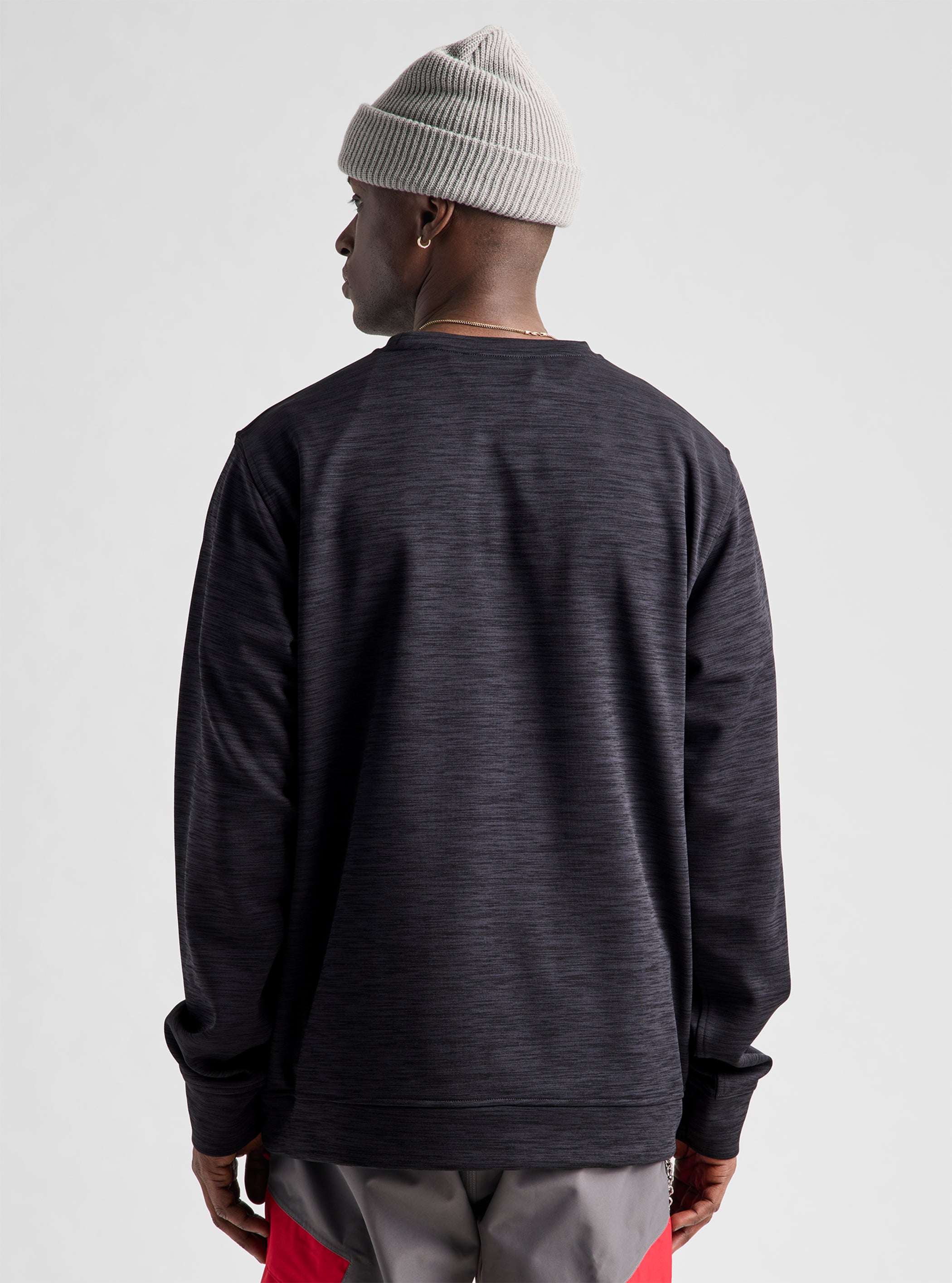 Product image of Men's Burton Oak Pullover Crew[Variant:True Black Heather]