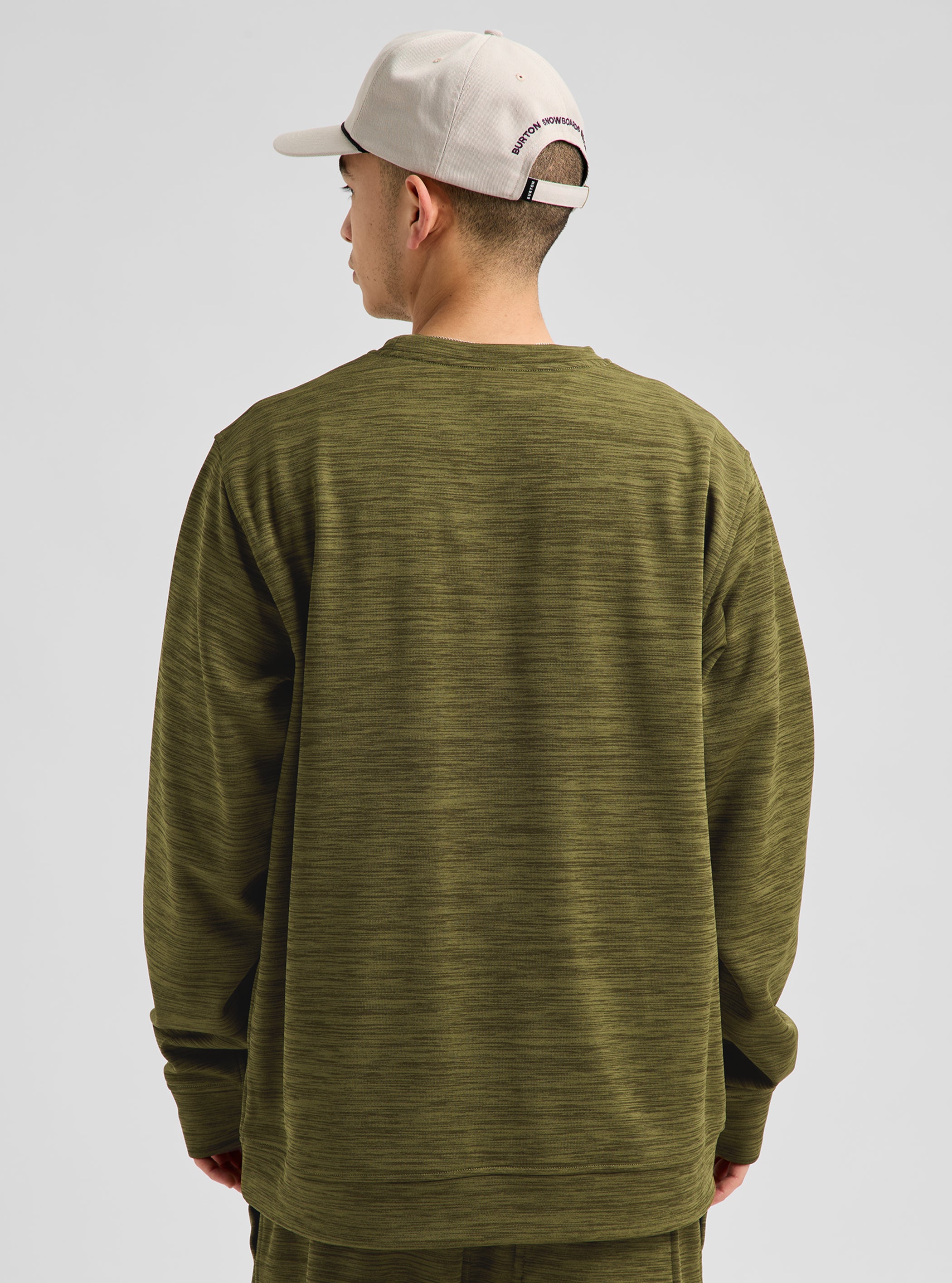Product image of Men's Burton Oak Pullover Crew[Variant:Dried Moss Heather]