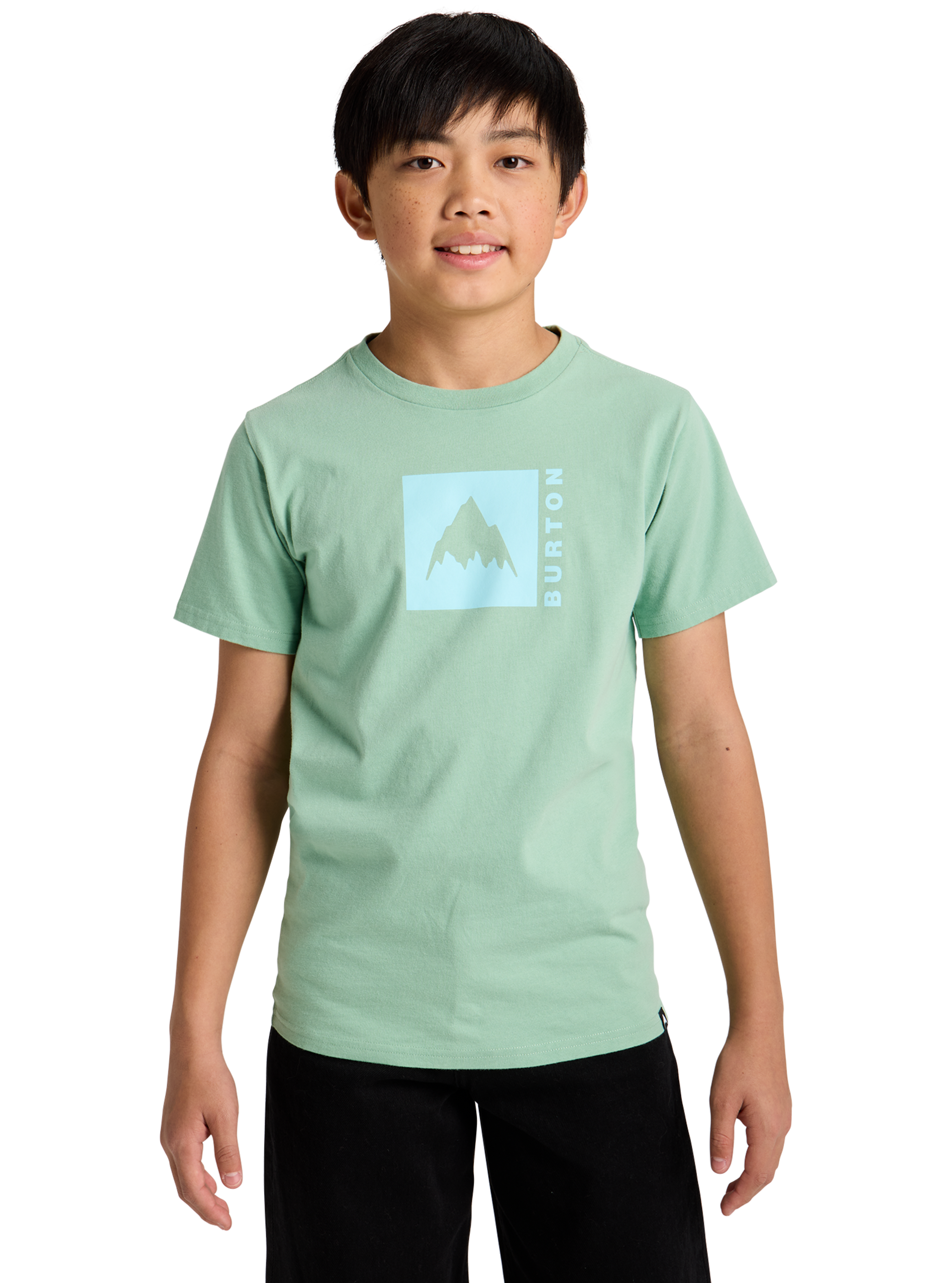 Product image of Kids' Burton Classic Mountain Short Sleeve T-Shirt[Variant:Soft Sage]