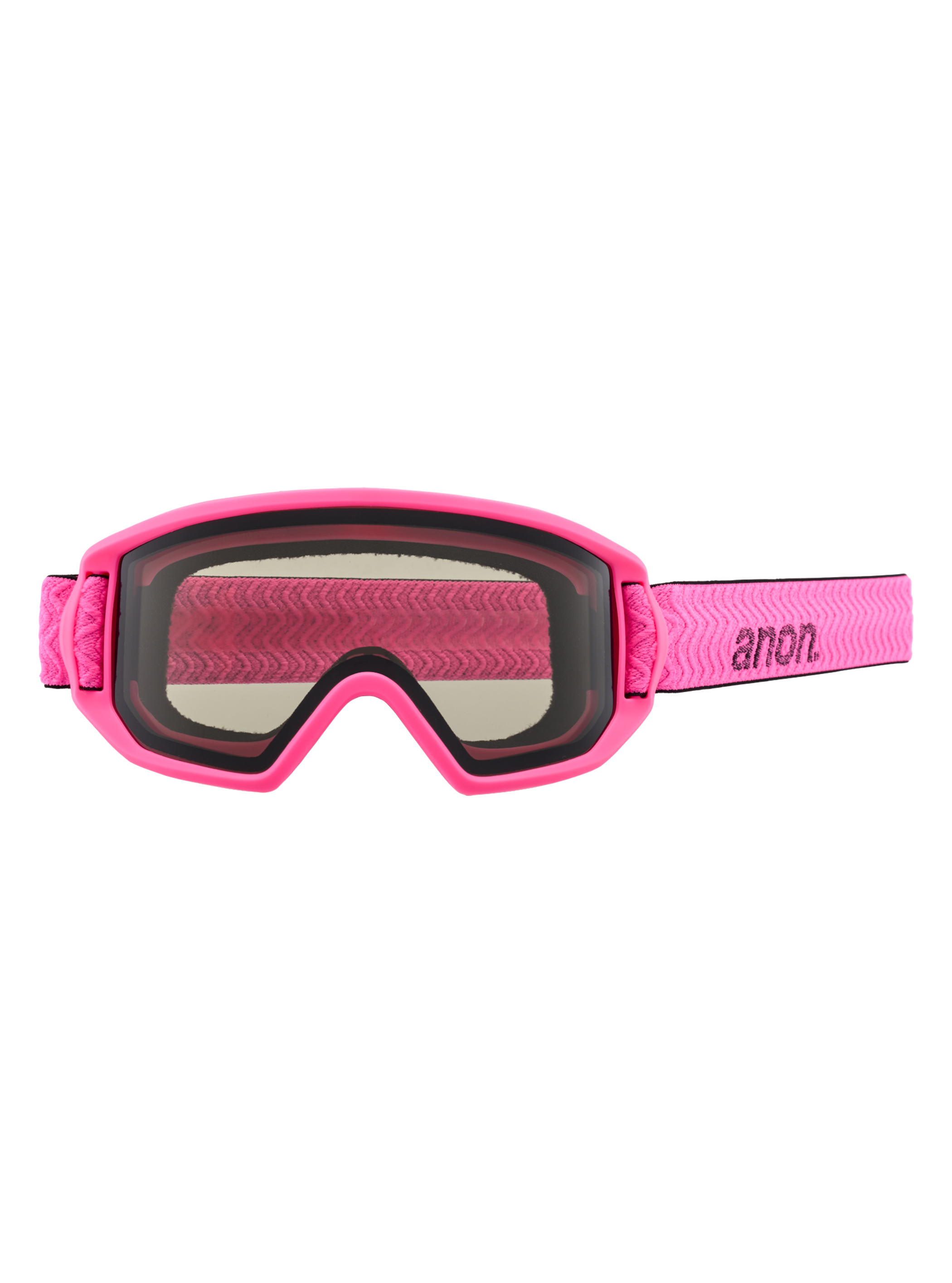 Product image of Anon Relapse Jr. Low Bridge Fit Goggles + MFI® Face Mask[Variant:Frame: Pink, Lens: Smoke (35% / S2)]