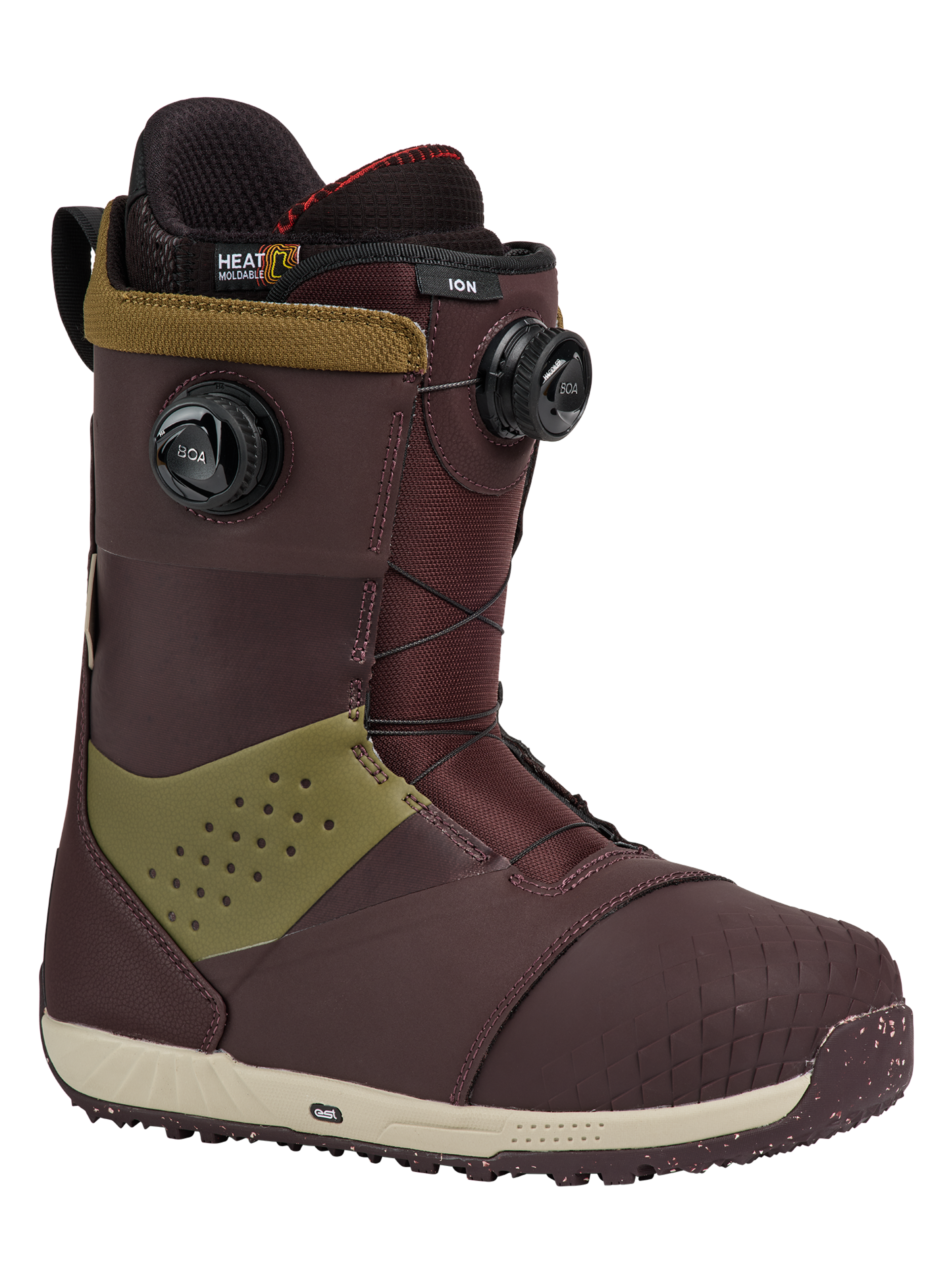 burton brown leather snowboard boots Men's Ion BOA® Select Your Color:Black-Gray Cardo Spirit Single Multi Layer Blue Shield