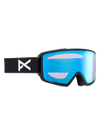 Product image of Anon M3 Goggles + Bonus Lens + MFI® Face Mask[Variant:Frame: Black, Lens: Perceive Variable Blue (21% / S2), Spare Lens: Perceive Cloudy Pink (53% / S1)]