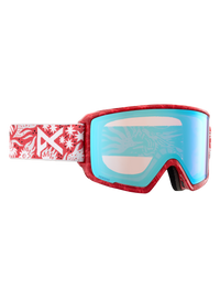 Product image of Anon M3 Goggles + Bonus Lens + MFI® Face Mask[Variant:Frame: Joshua Noom, Lens: Perceive Variable Blue (21% / S2), Spare Lens: Perceive Cloudy Pink (53% / S1)]
