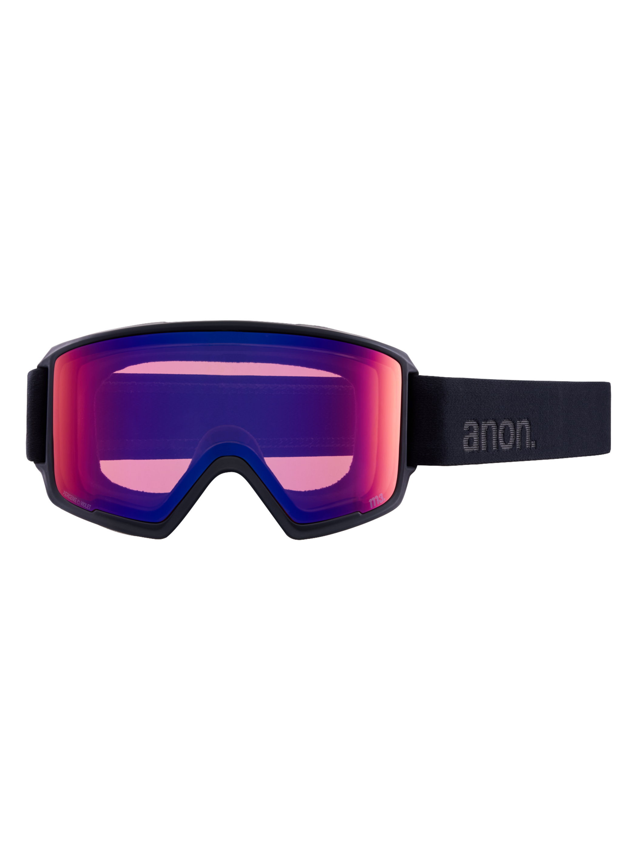 Product image of Anon M3 Goggles + Bonus Lens + MFI® Face Mask[Variant:Frame: Smoke, Lens: Perceive Sunny Onyx (6% / S4), Spare Lens: Perceive Variable Violet (34% / S2)]