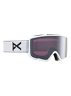 Product image of Anon M3 Goggles + Bonus Lens + MFI® Face Mask[Variant:Frame: White, Lens: Perceive Sunny Onyx (6% / S4), Spare Lens: Perceive Variable Violet (34% / S2)]