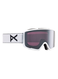 Product image of Anon M3 Goggles + Bonus Lens + MFI® Face Mask[Variant:Frame: White, Lens: Perceive Sunny Onyx (6% / S4), Spare Lens: Perceive Variable Violet (34% / S2)]