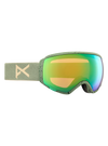 Product image of Anon WM1 Goggles + Bonus Lens + MFI® Face Mask  (Sample)[Variant:Frame: Hedge, Lens: Perceive Variable Green (22% / S2), Spare Lens: Perceive Cloudy Pink (53% / S1)]