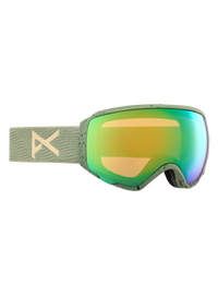 Product image of Anon WM1 Goggles + Bonus Lens + MFI® Face Mask  (Sample)[Variant:Frame: Hedge, Lens: Perceive Variable Green (22% / S2), Spare Lens: Perceive Cloudy Pink (53% / S1)]